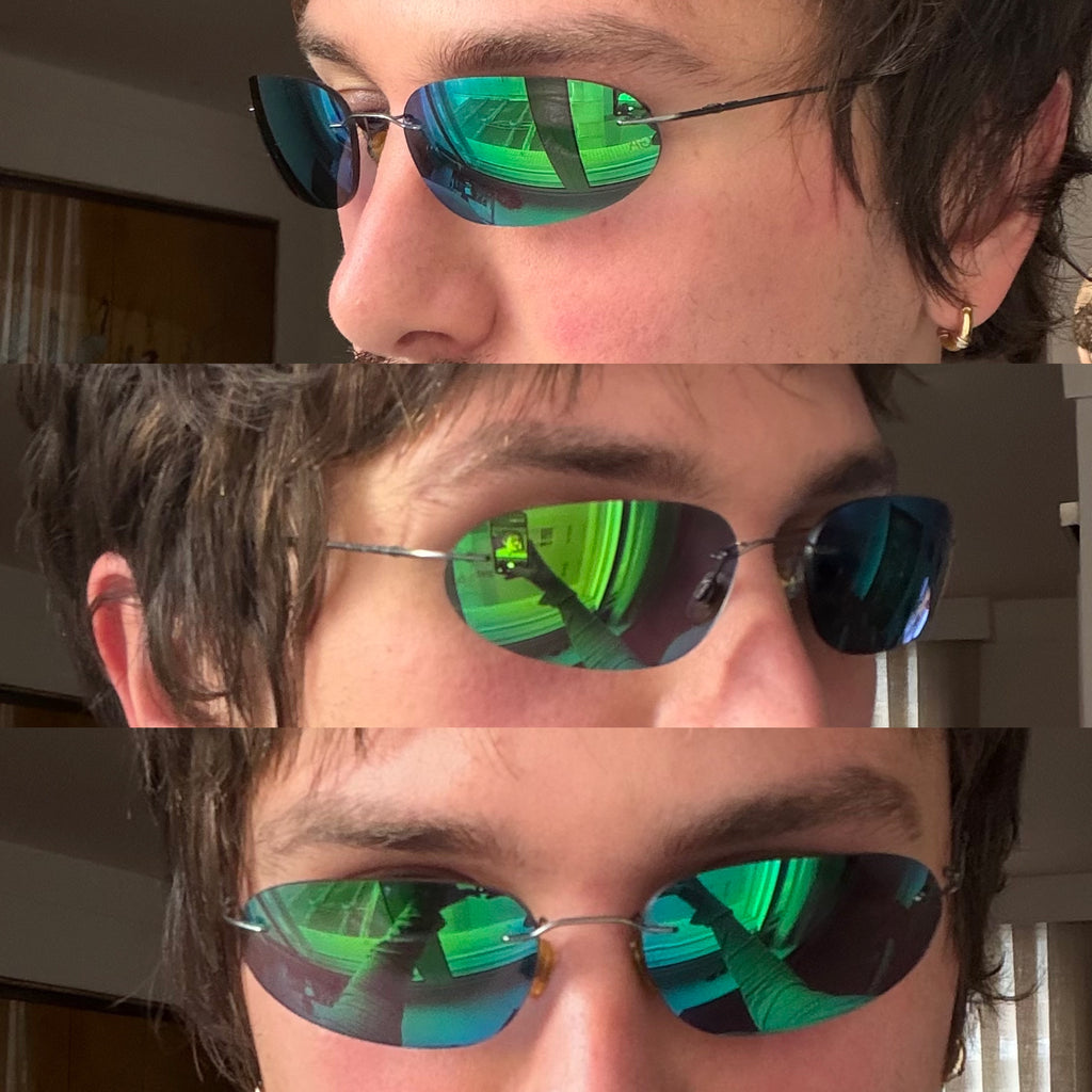 Giorgio Armani Blue Mirrored Sunglasses