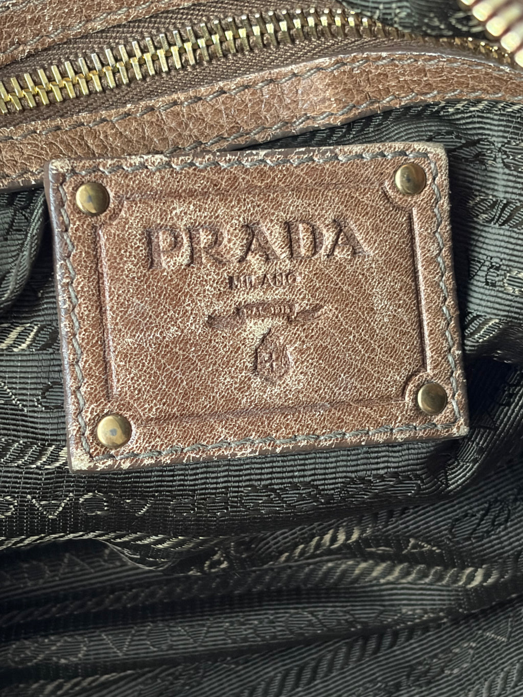 Prada Bauletto Pietre Cervo Bag