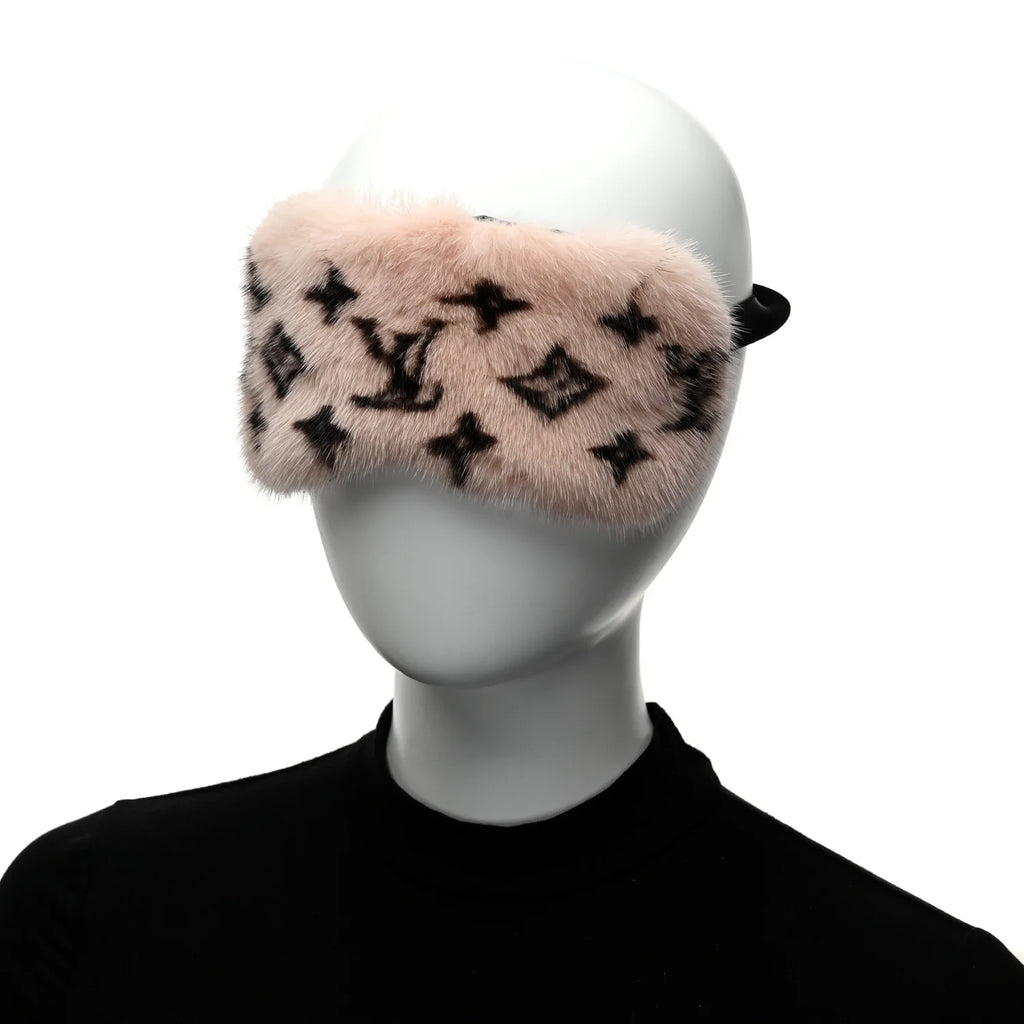 Louis Vuitton Pink Mink Monogram Sleep Eye Mask