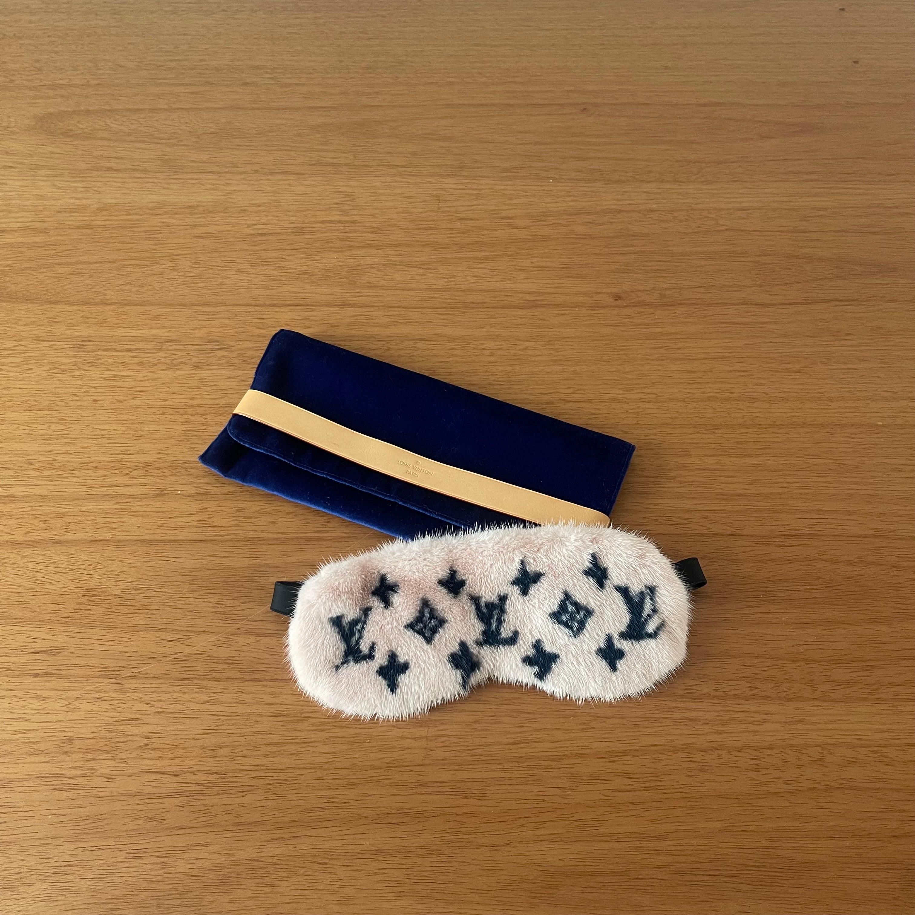 Louis Vuitton Pink Mink Monogram Sleep Eye Mask
