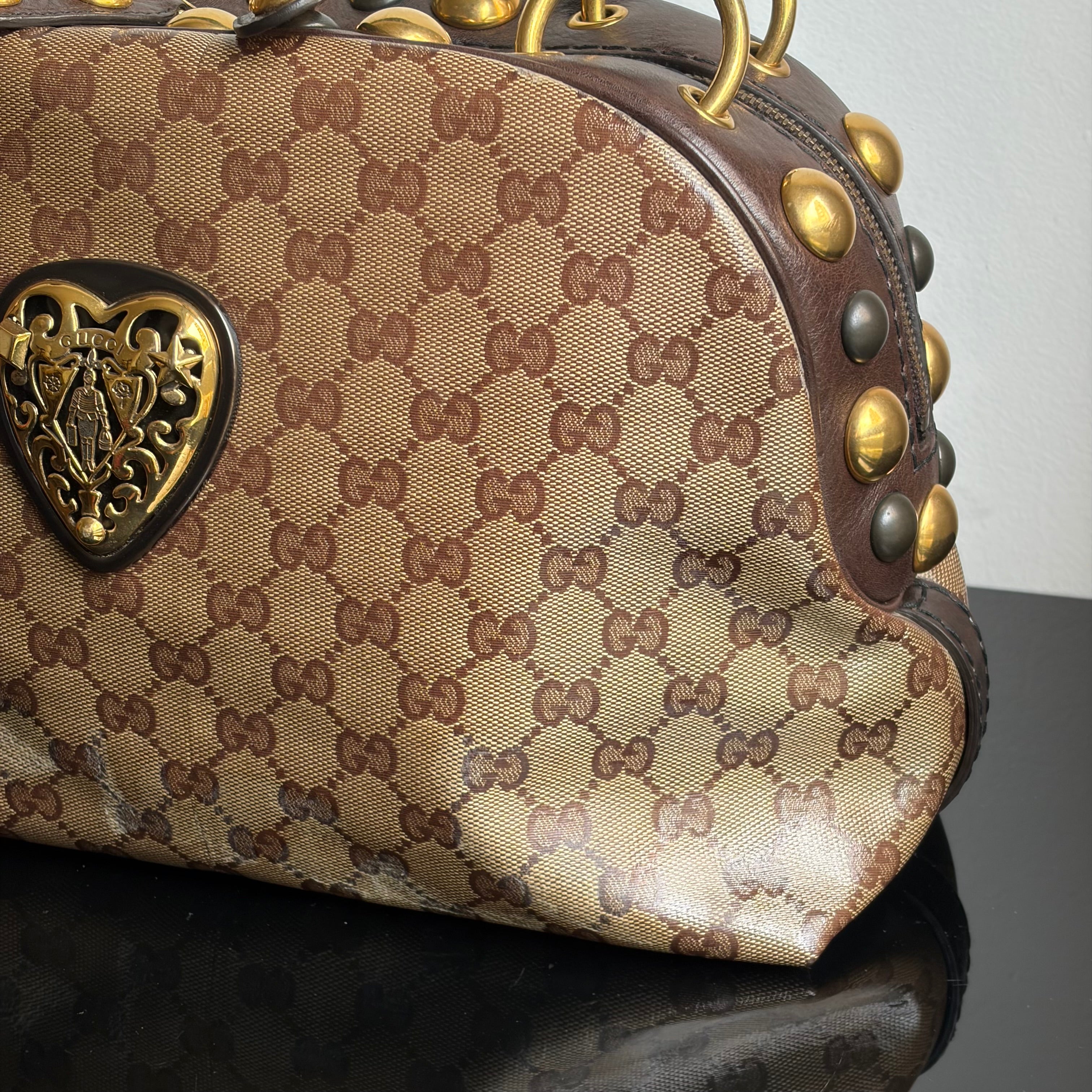 Gucci Babouska Crystal Canvas Bag