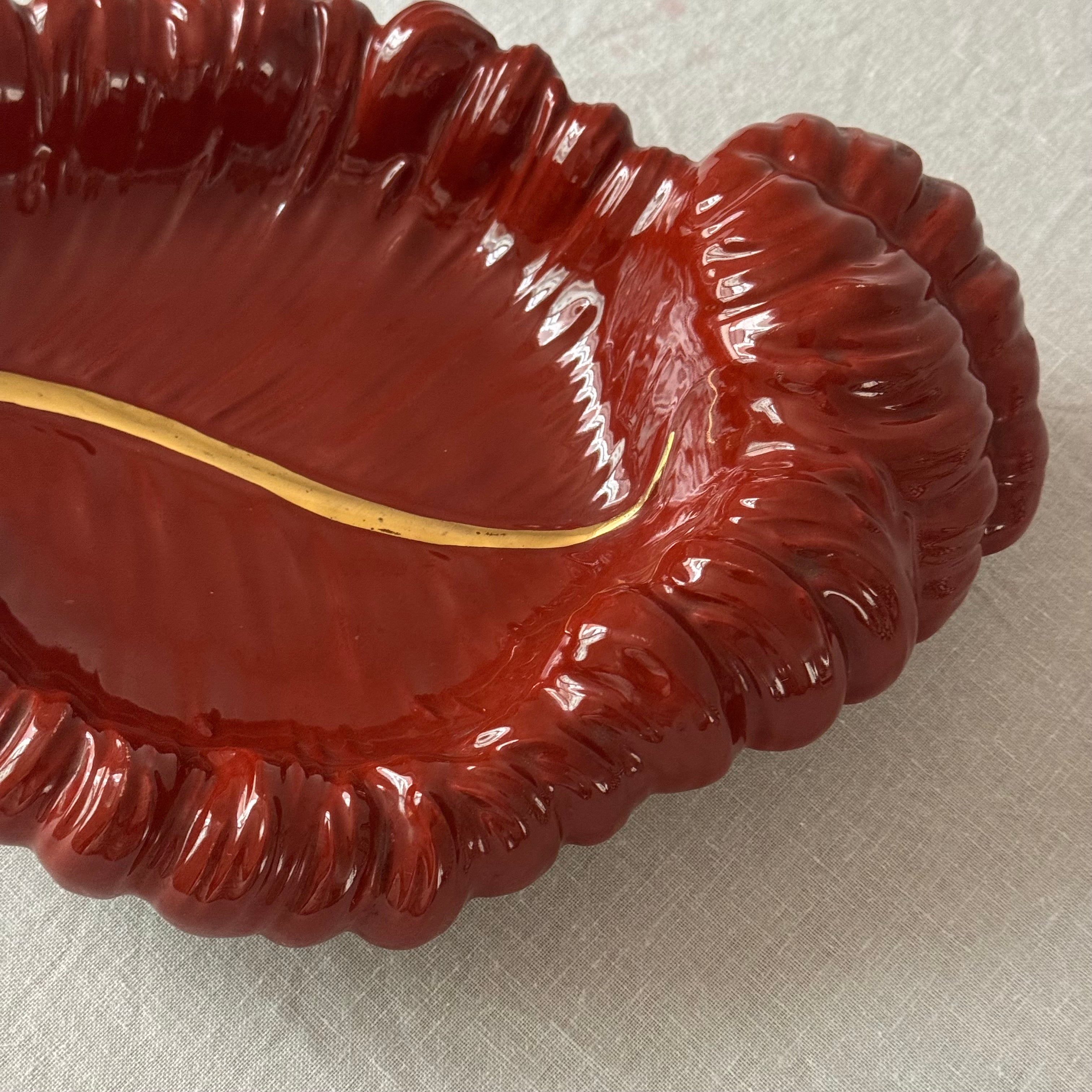 Porcelaine de Paris Leaf Bowl