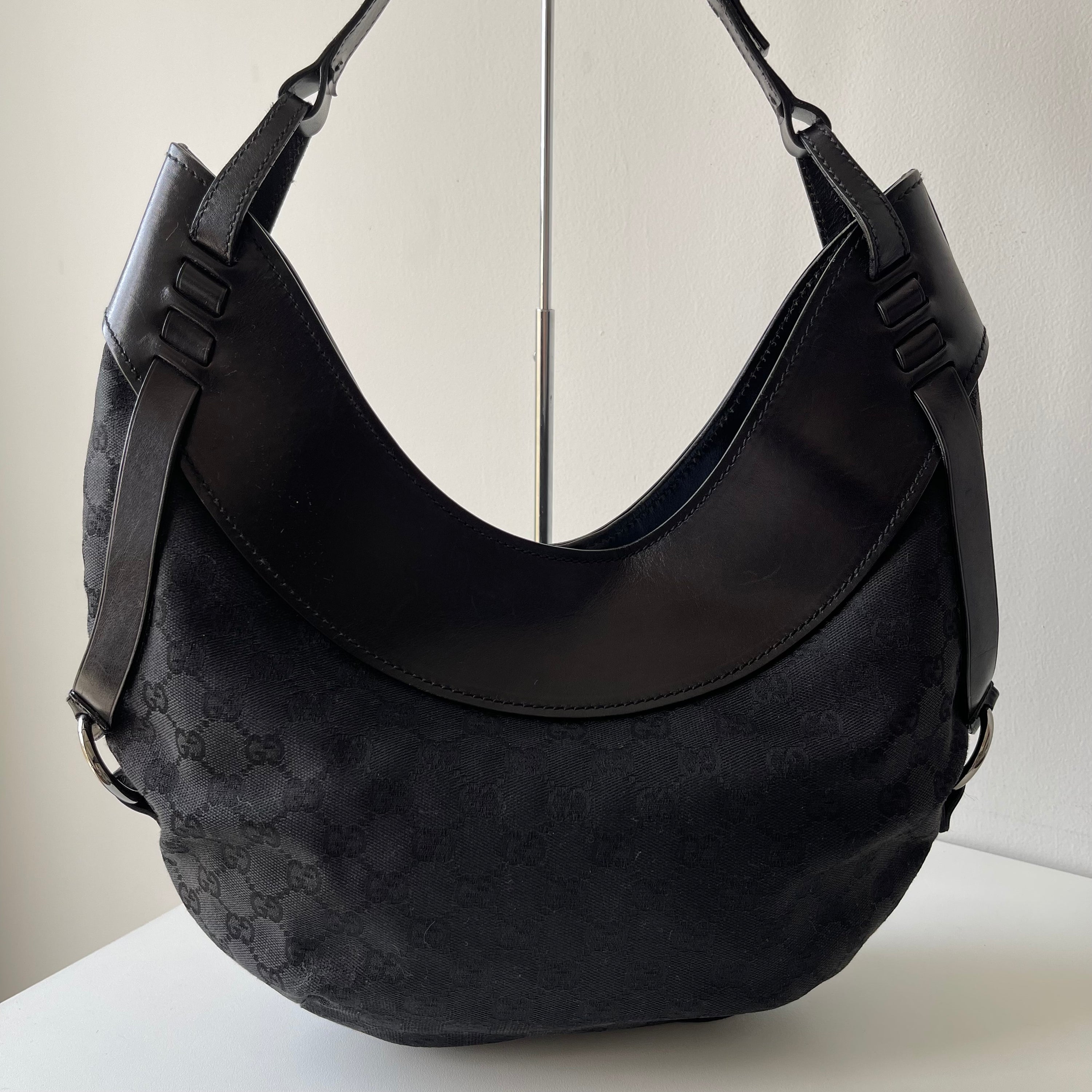 Gucci Croissant Monogram Shoulder Bag