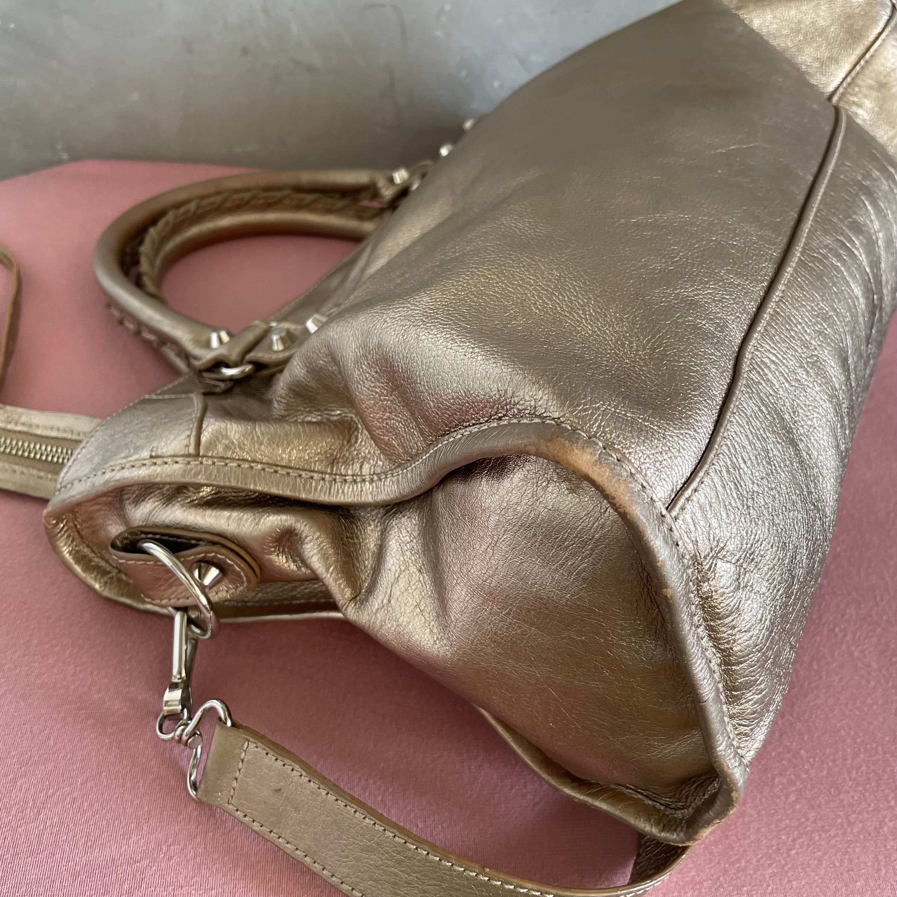 Balenciaga Gold City Bag