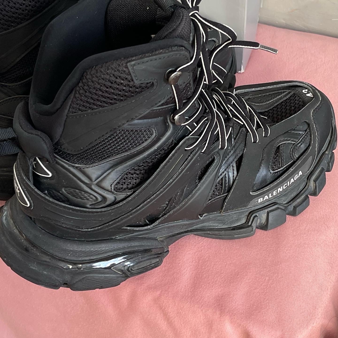 Balenciaga Hi-Top Tracker Sneakers