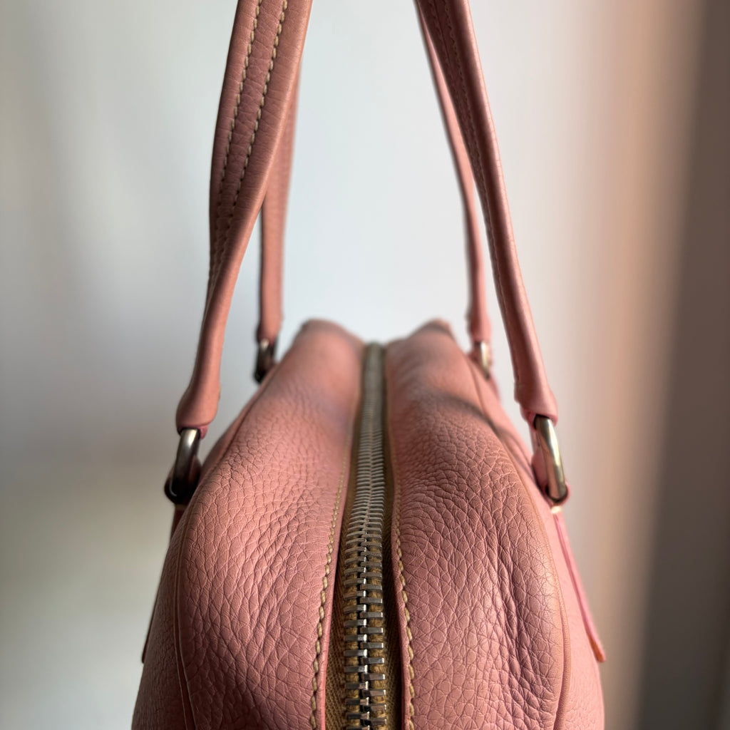 Prada 2000s Baby Pink Bauletto Bag