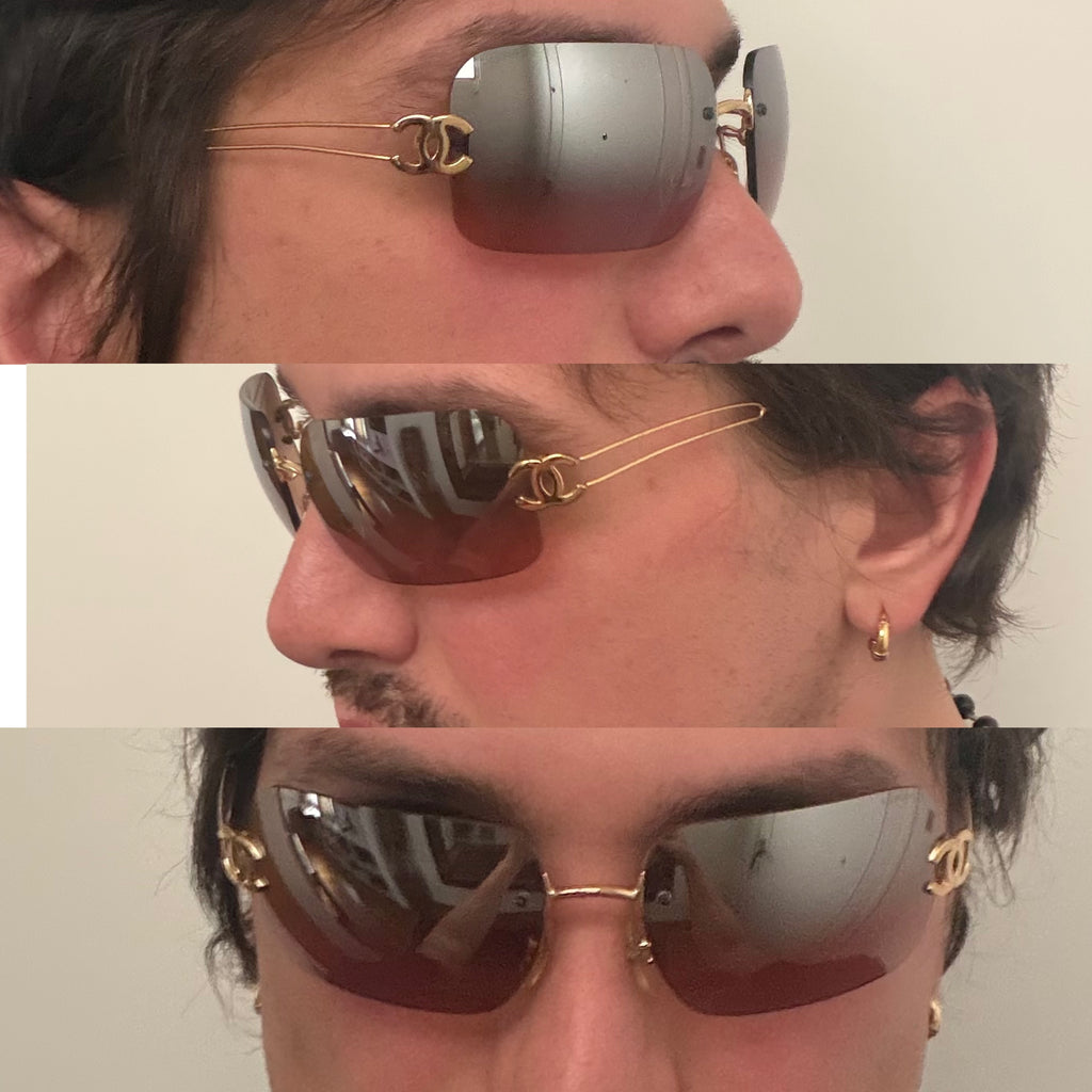 Chanel 2000s Logo Sunglasses