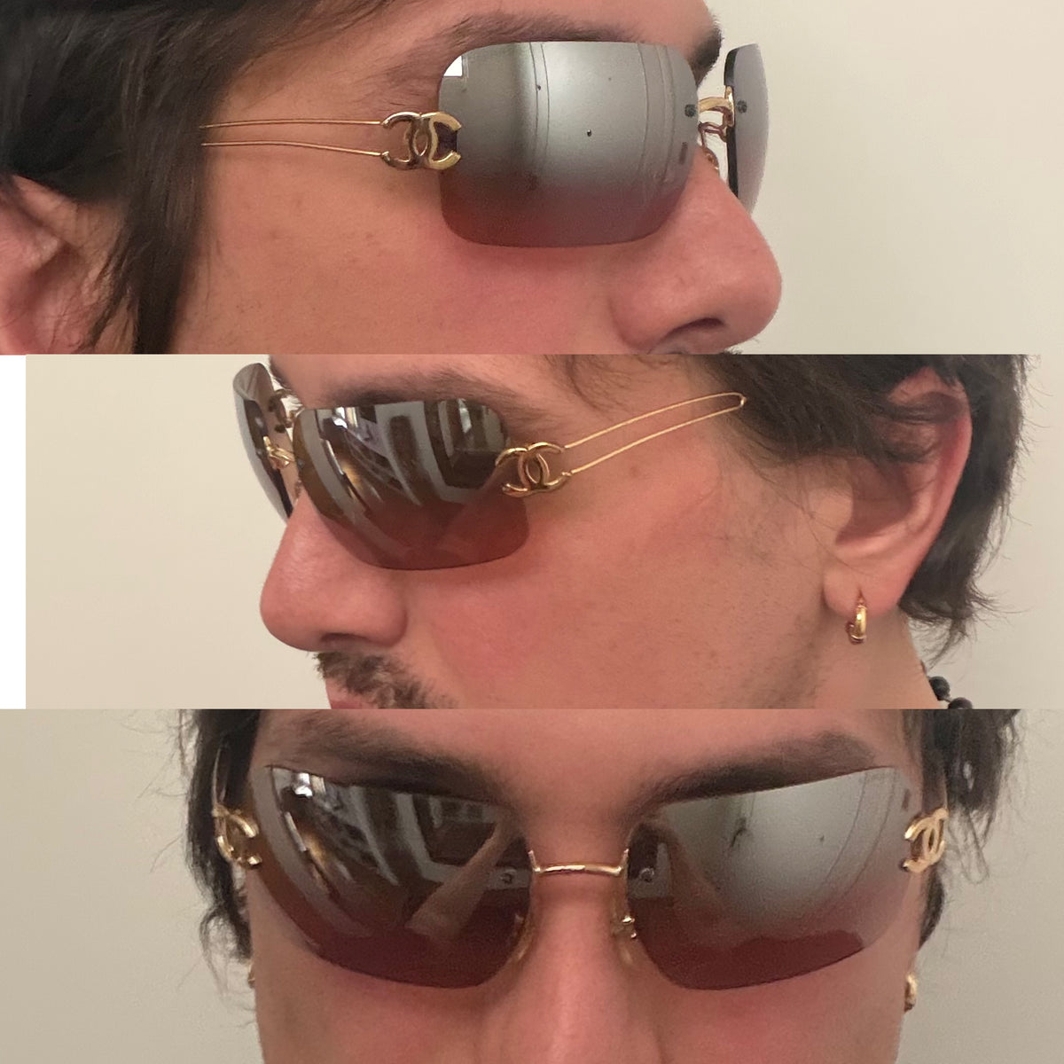 Chanel 2000s Logo Sunglasses