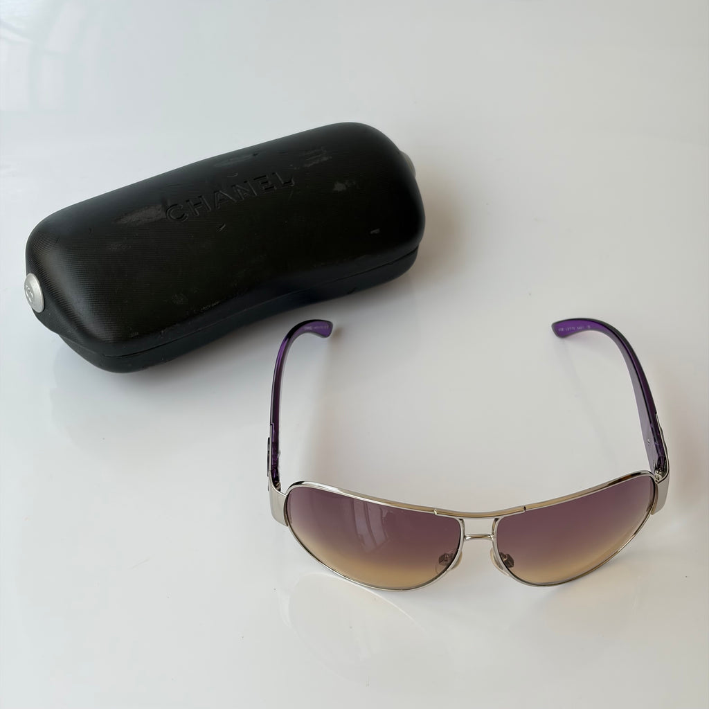 Chanel 2000s Puple Sunglasses