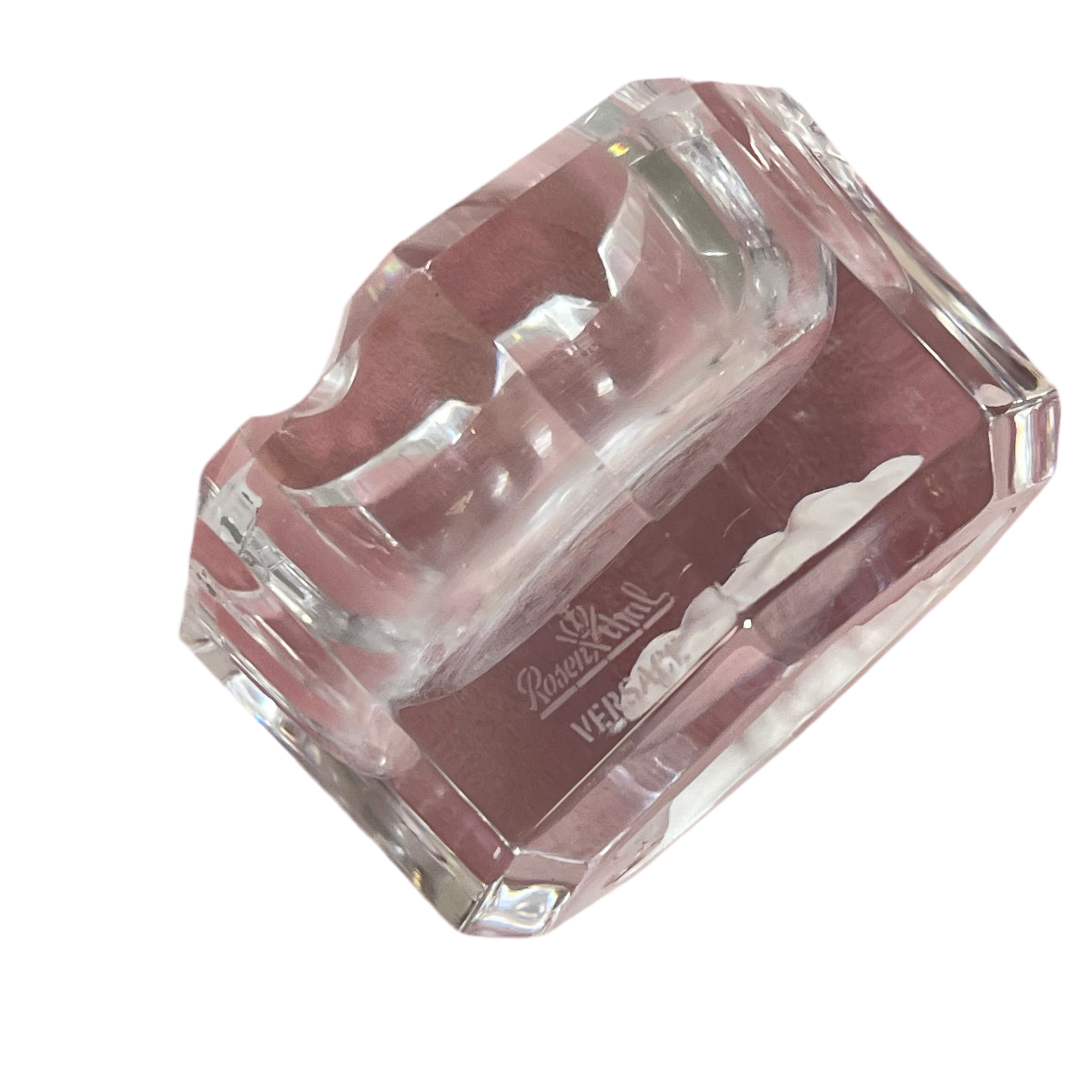 Versace Rosenthal Crystal Ashtray