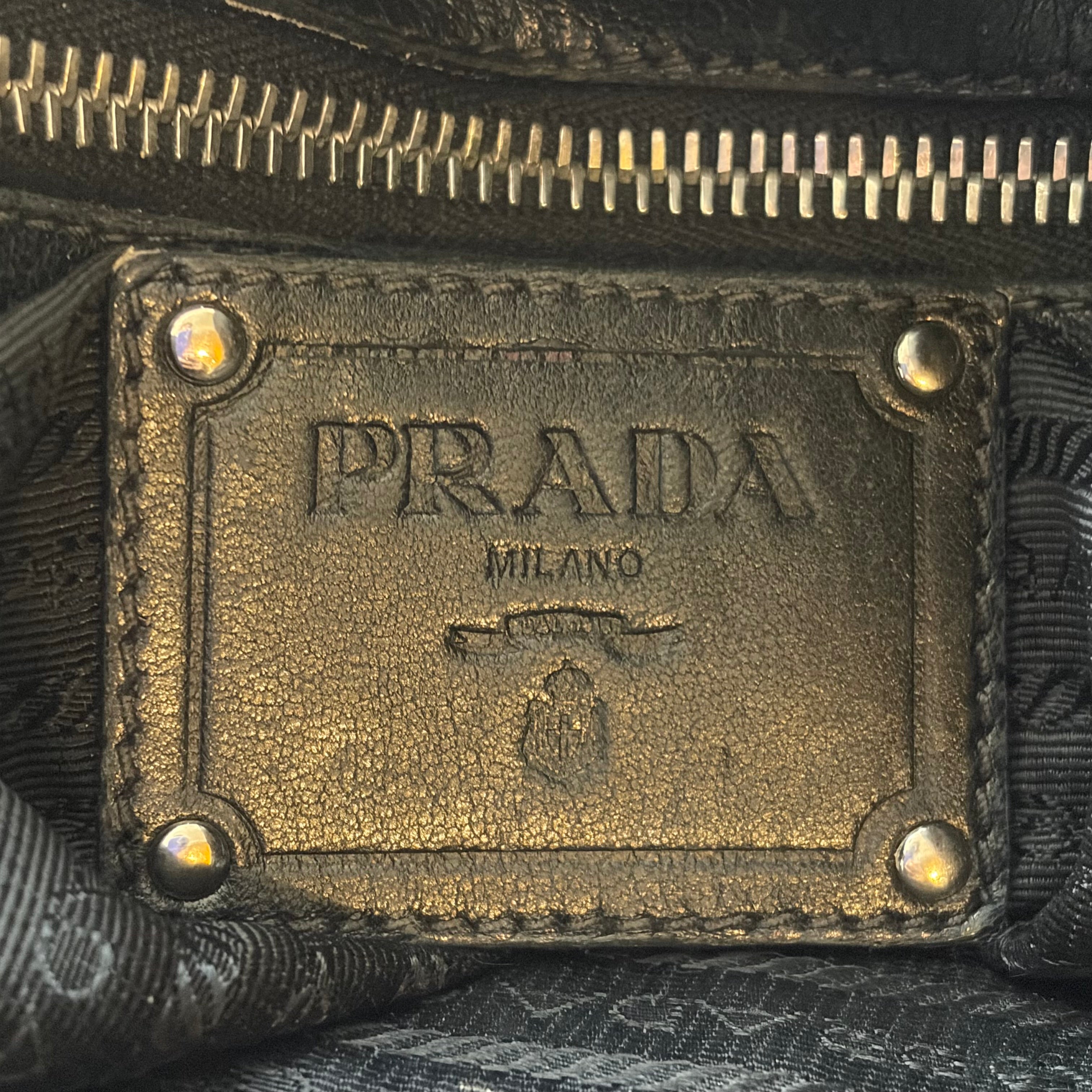 Prada Tessuto Waves Tote Bag
