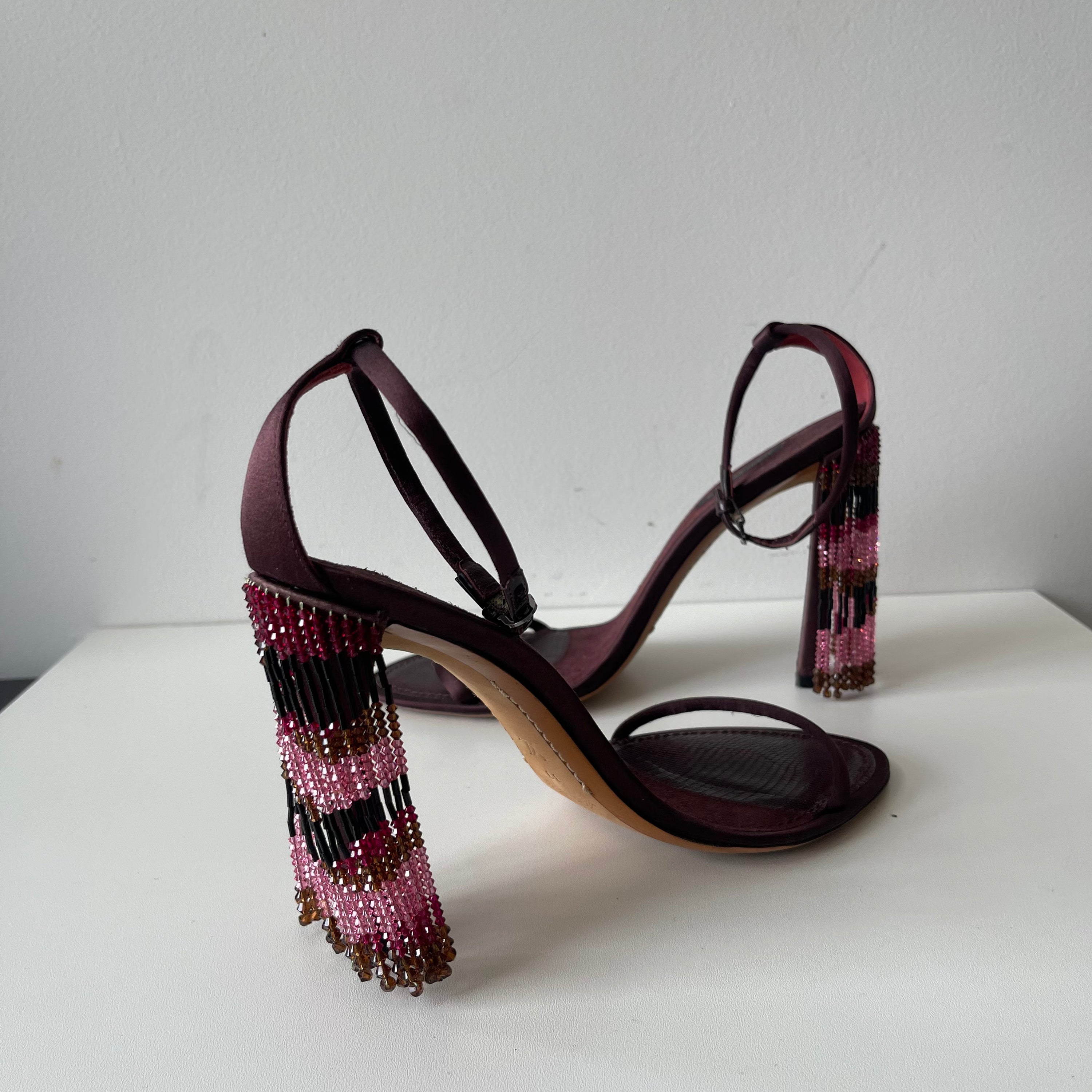 Louis Vuitton Crystal Beaded Heeels