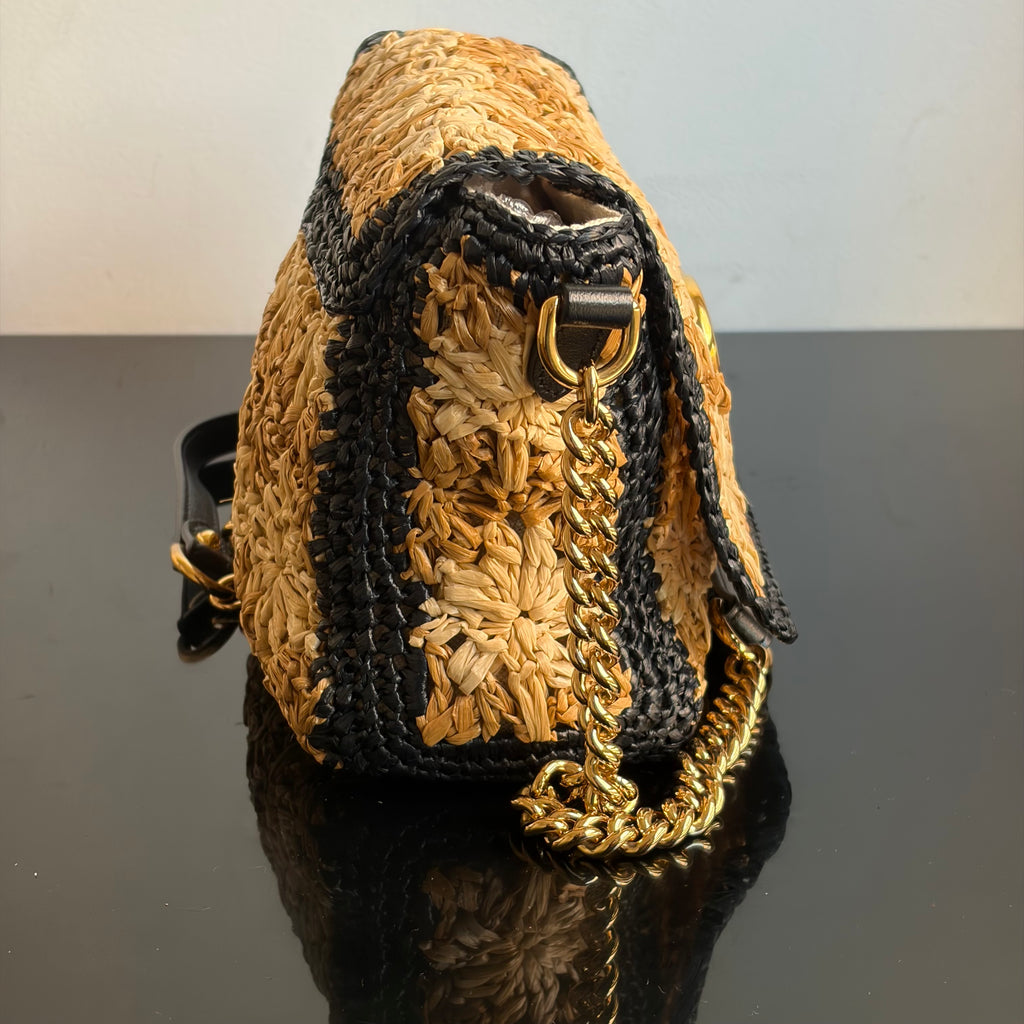 Gucci Marmont Raffia Bag