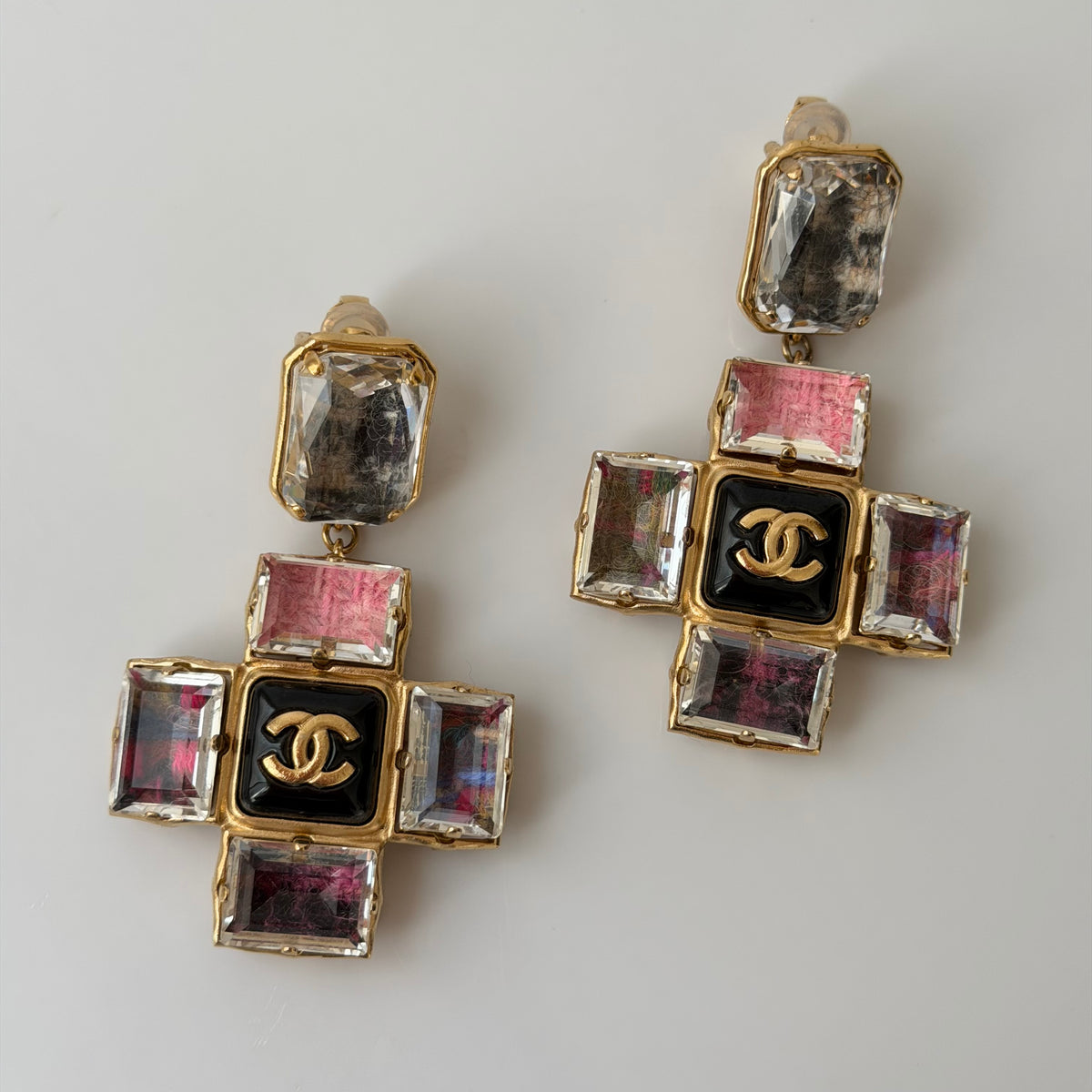 Chanel 2022 Cross Earrings