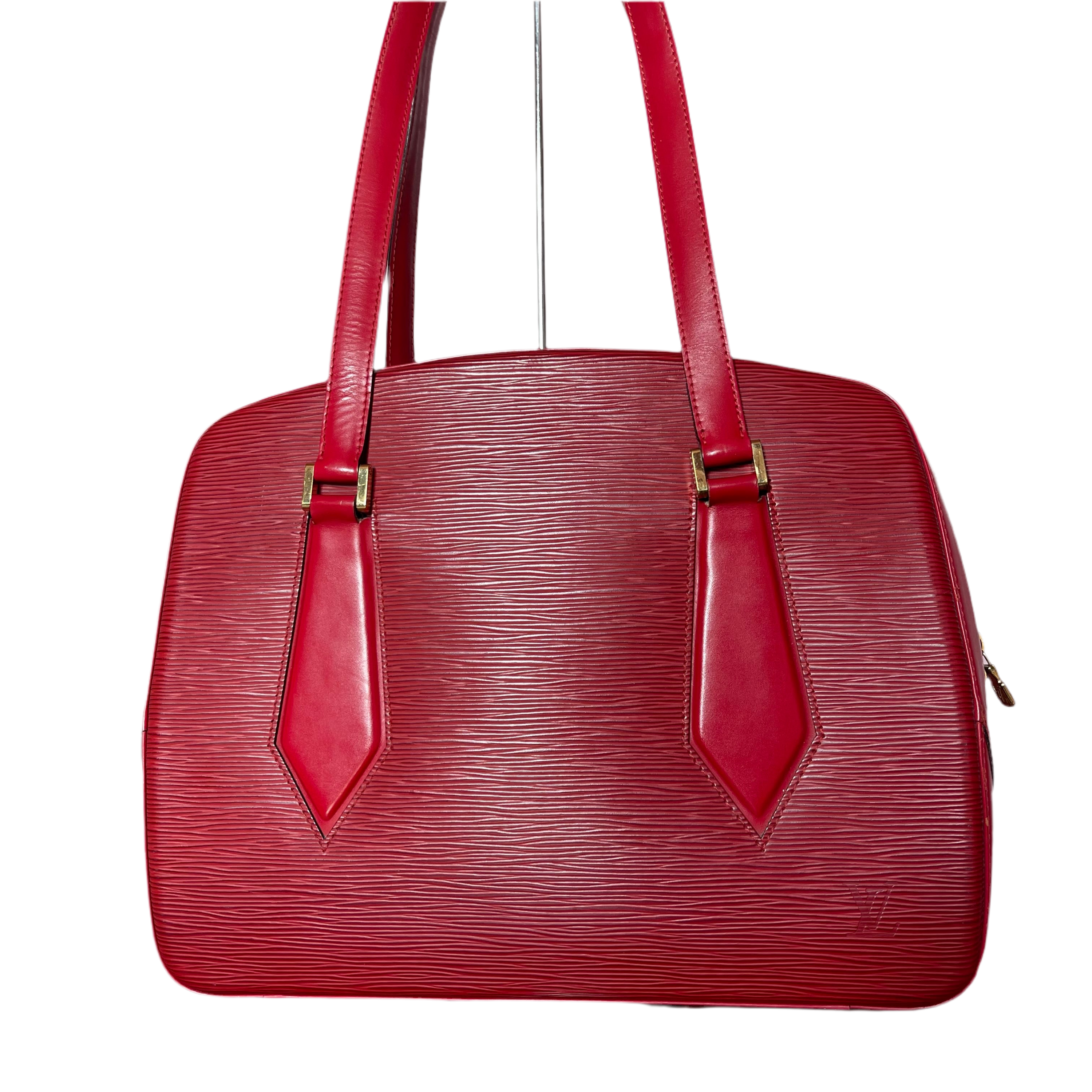 Louis Vuitton Cherry Red Epi Voltaire Bag