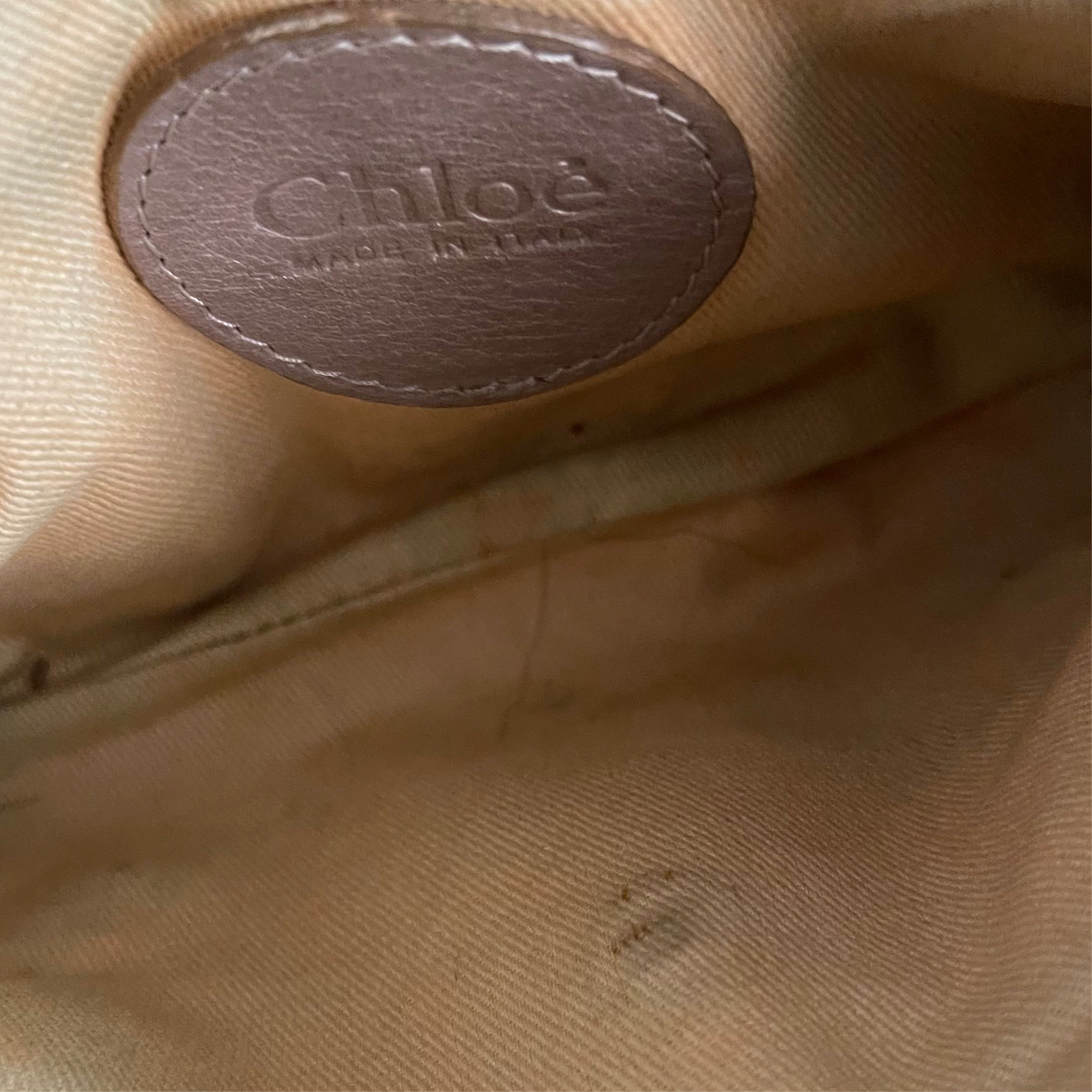Chloé Mini Paddington Metallic Leather Shoulder Bag