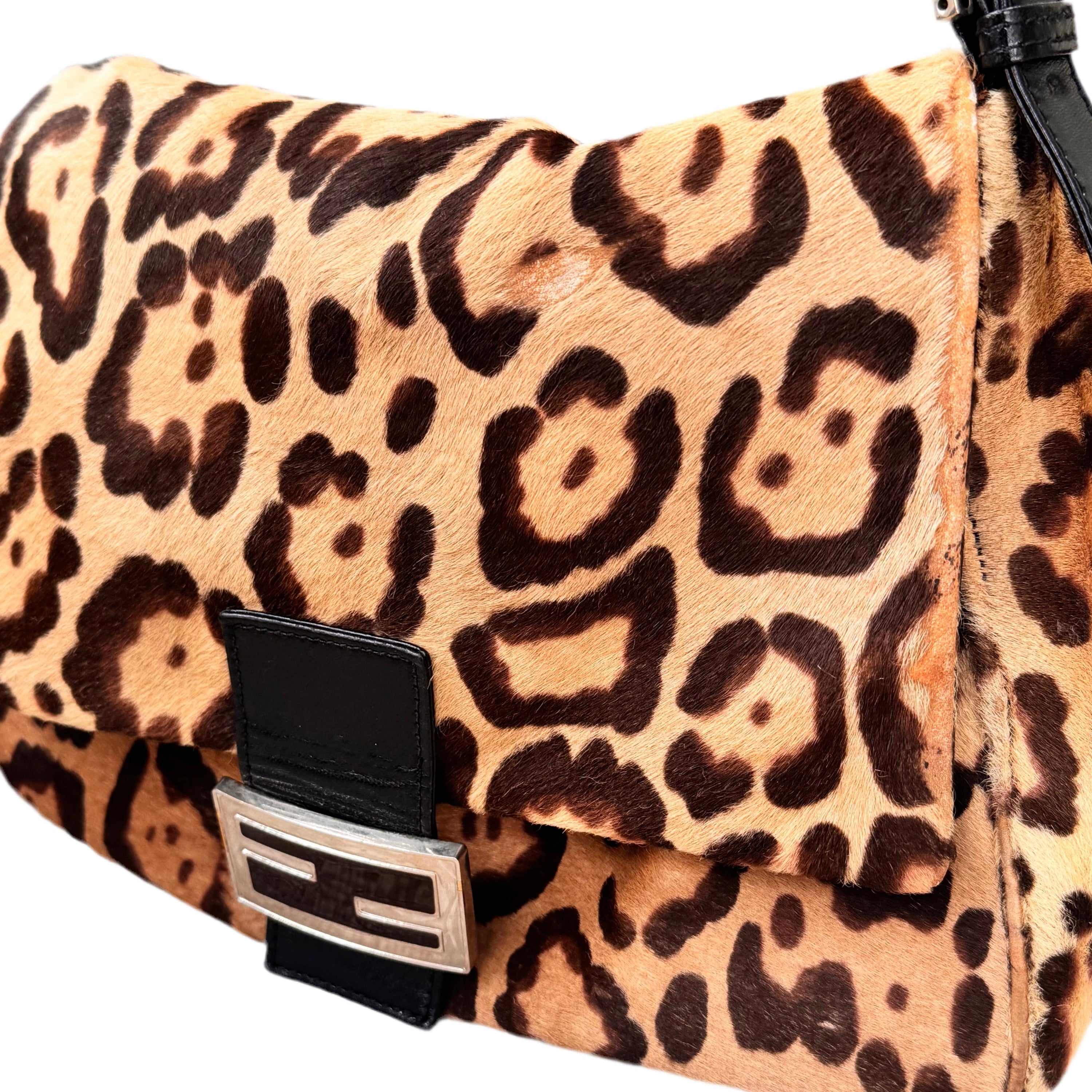 Fendi Mama Baguette Leopard
