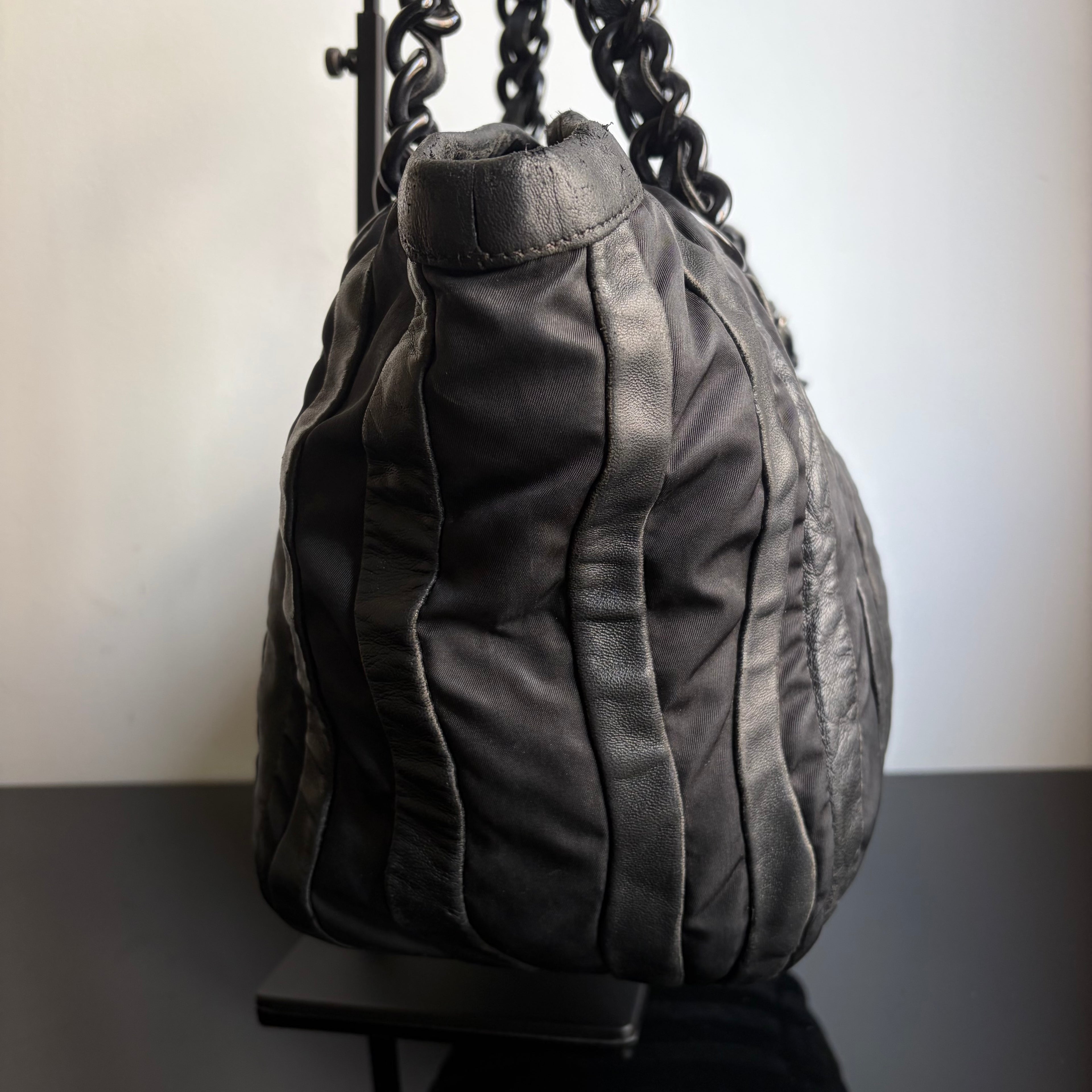 Prada Tessuto Waves Tote Bag