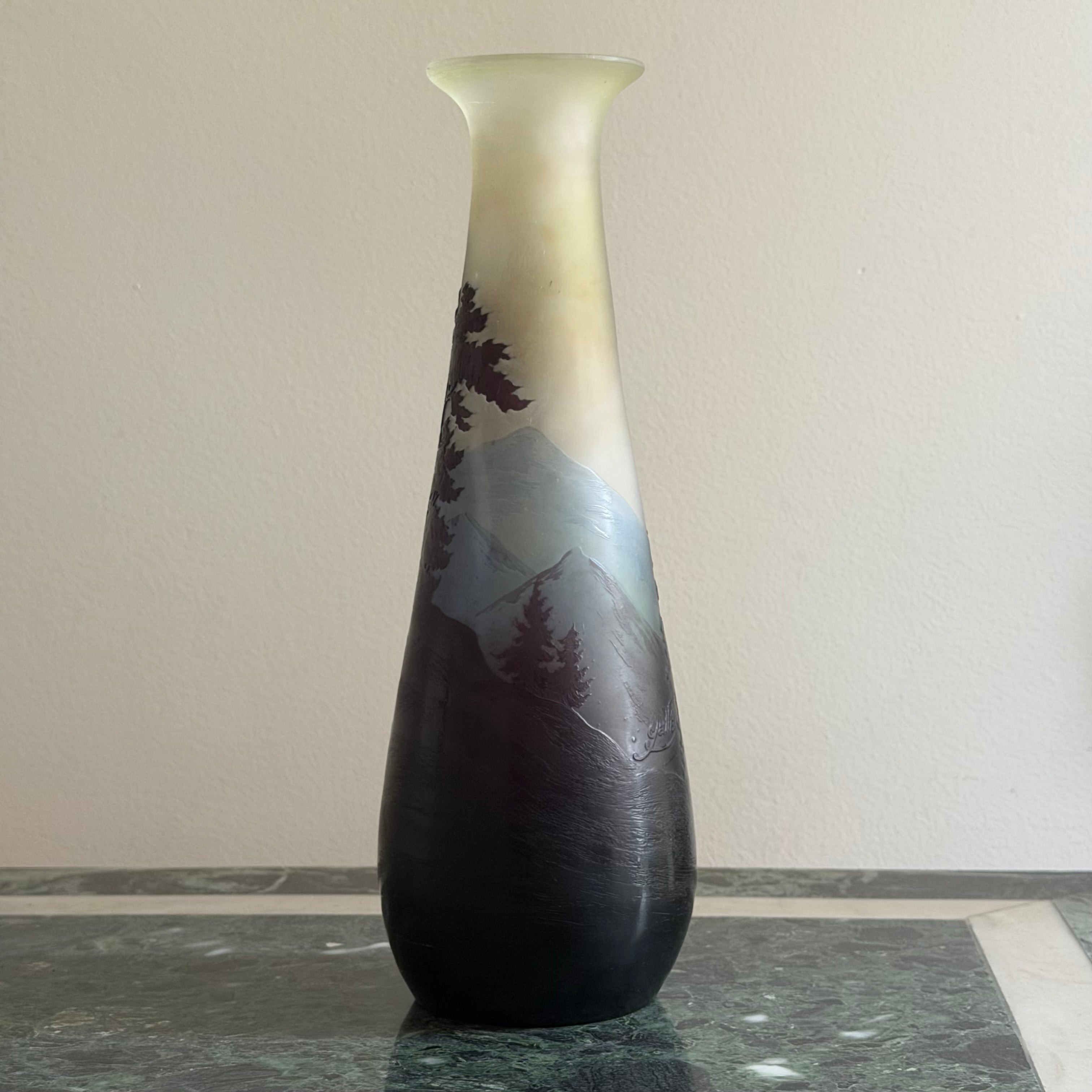 Émile Galle “La Ligne bleu des Vosges” Vase