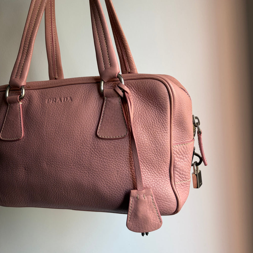 Prada 2000s Baby Pink Bauletto Bag