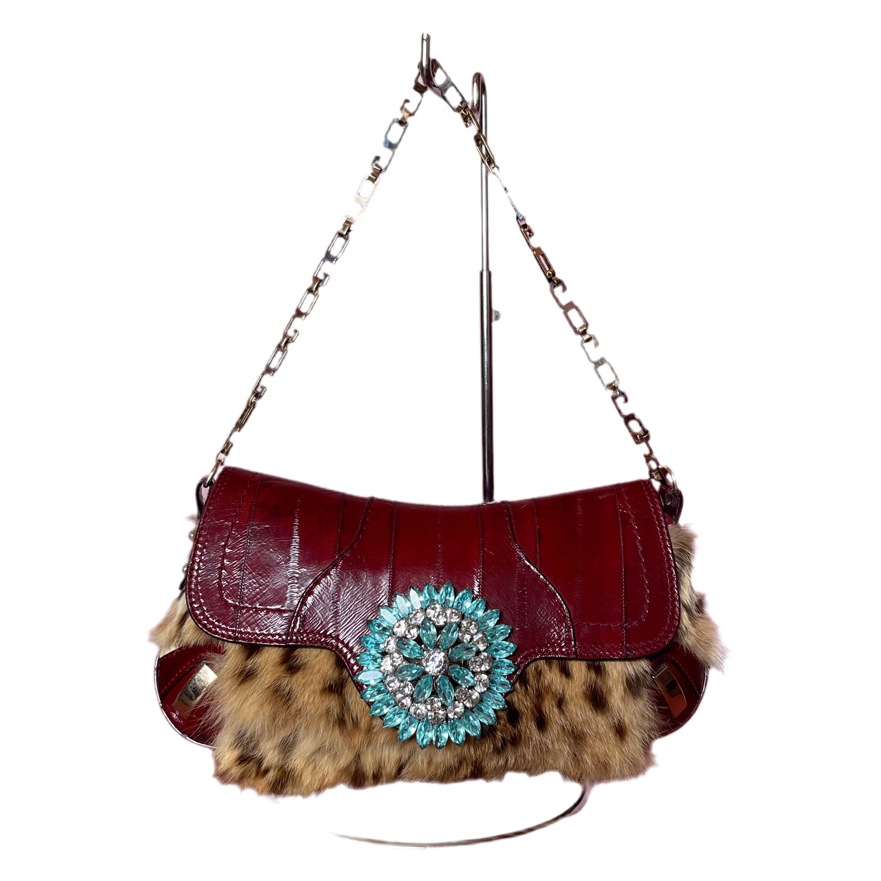 Dolce & Gabbana Leopard Fur Shoulder Bag