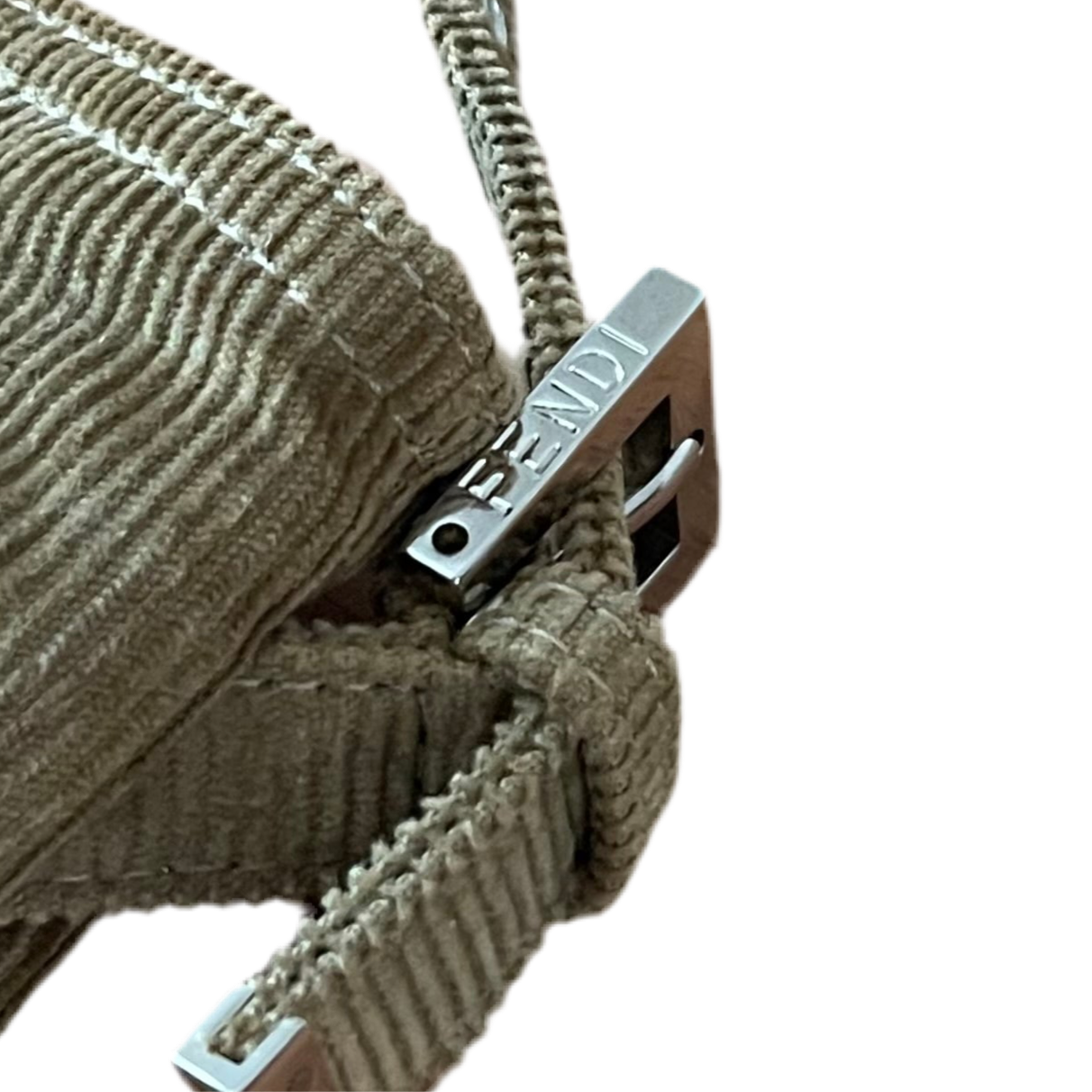 Fendi Corduroy Baguette Crossbody