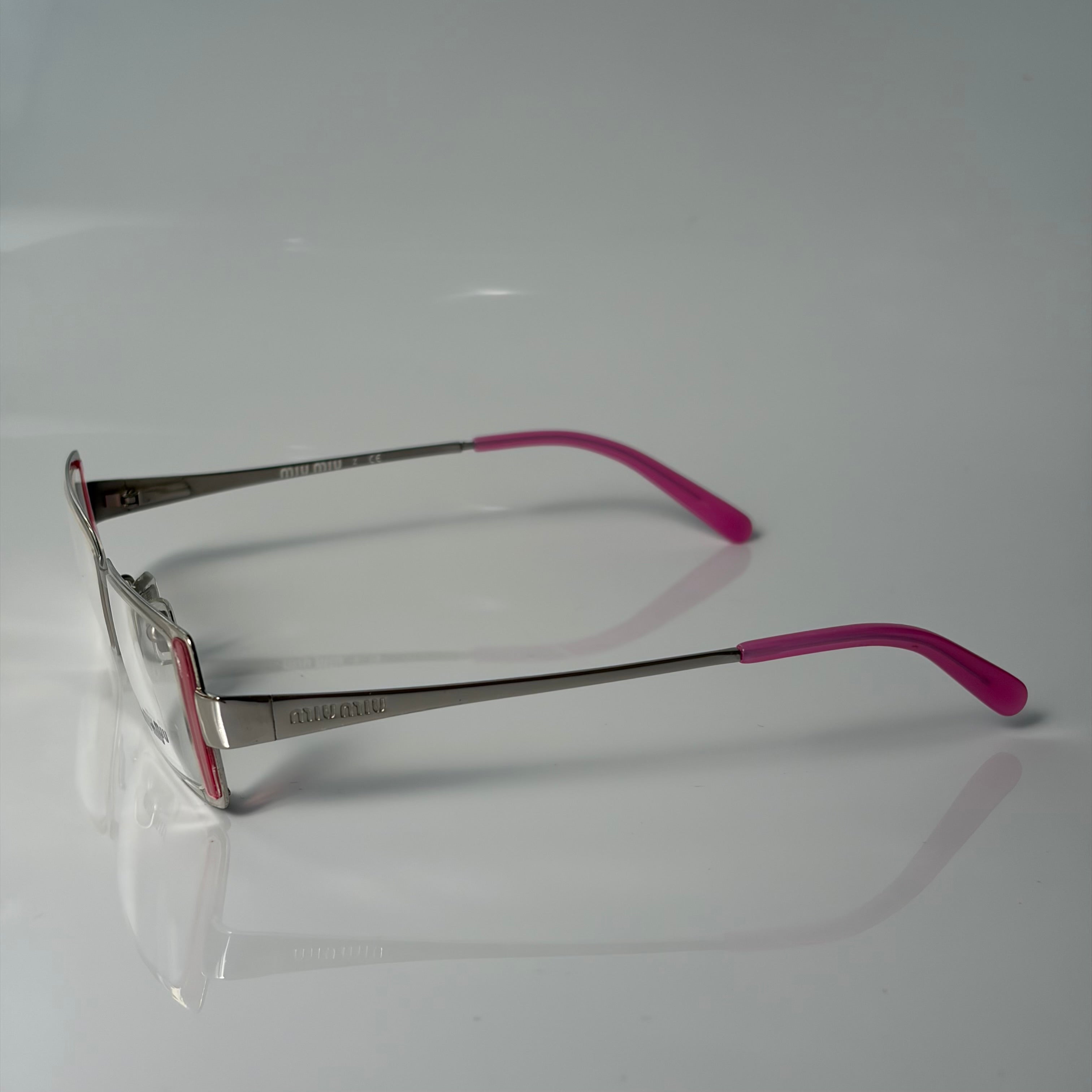 Miu Miu Pink Metal Glasses