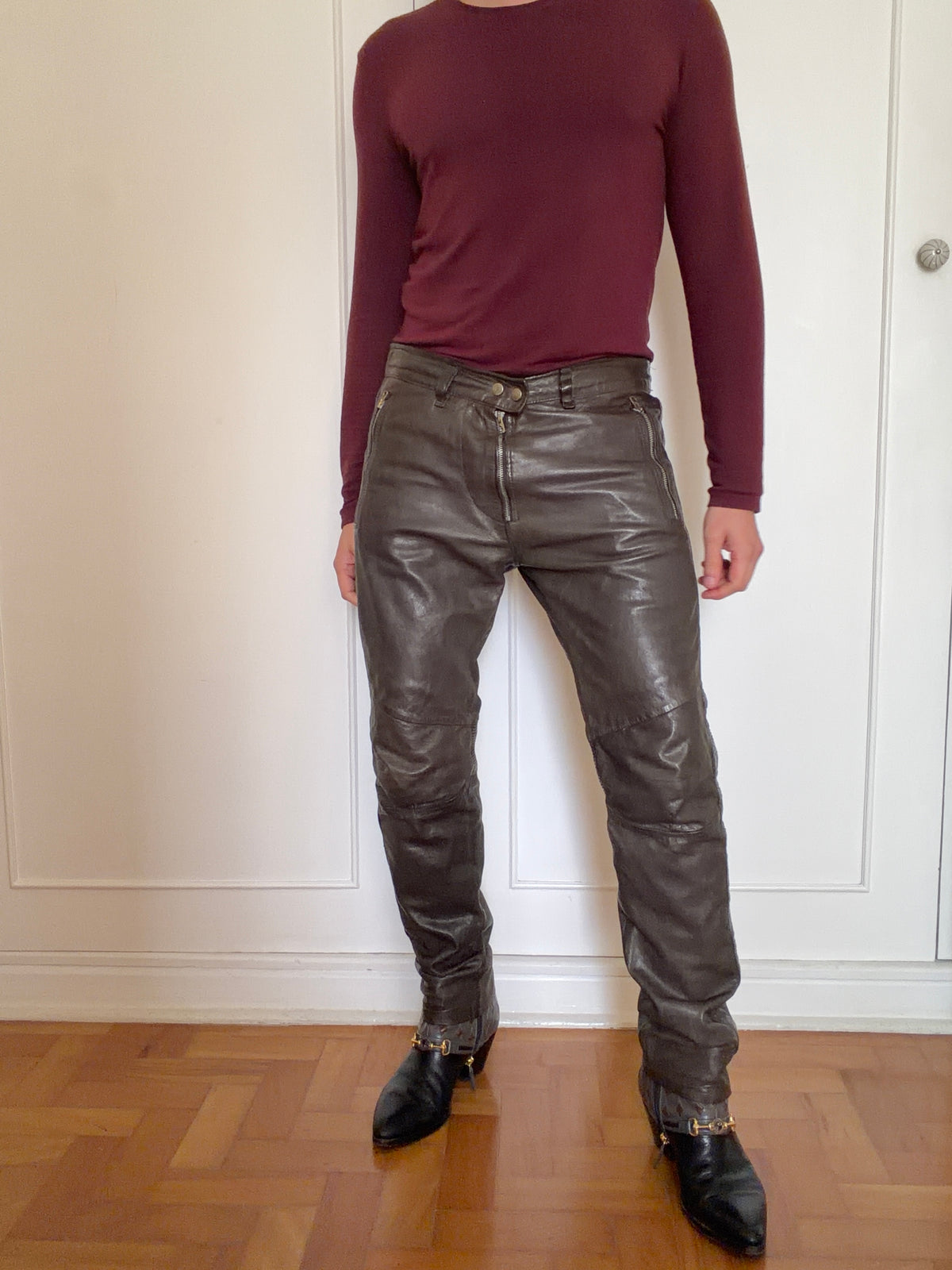 Diesel Biker Leather Pants