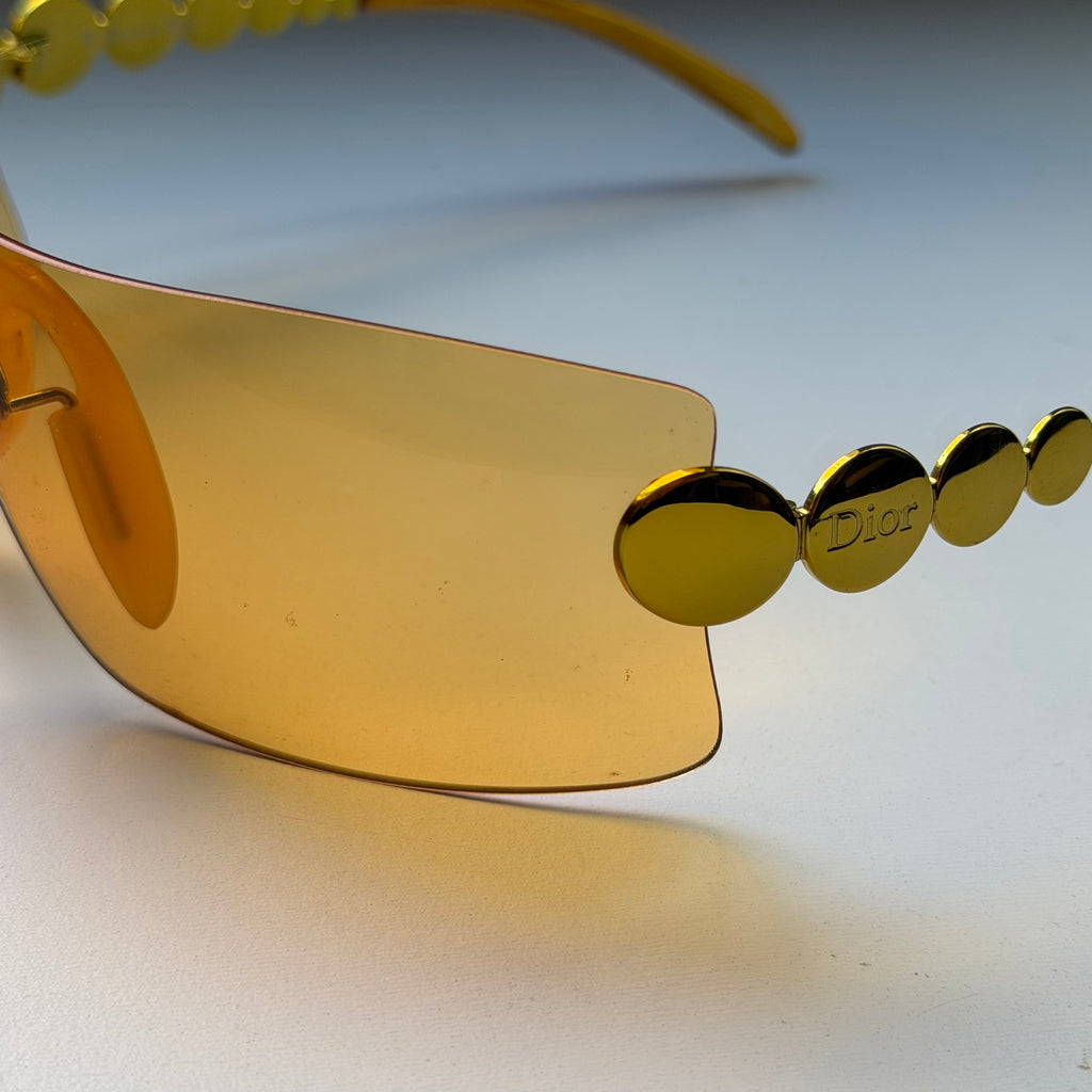 Christian Dior by John Galliano Millenium Yellow Sunglasses