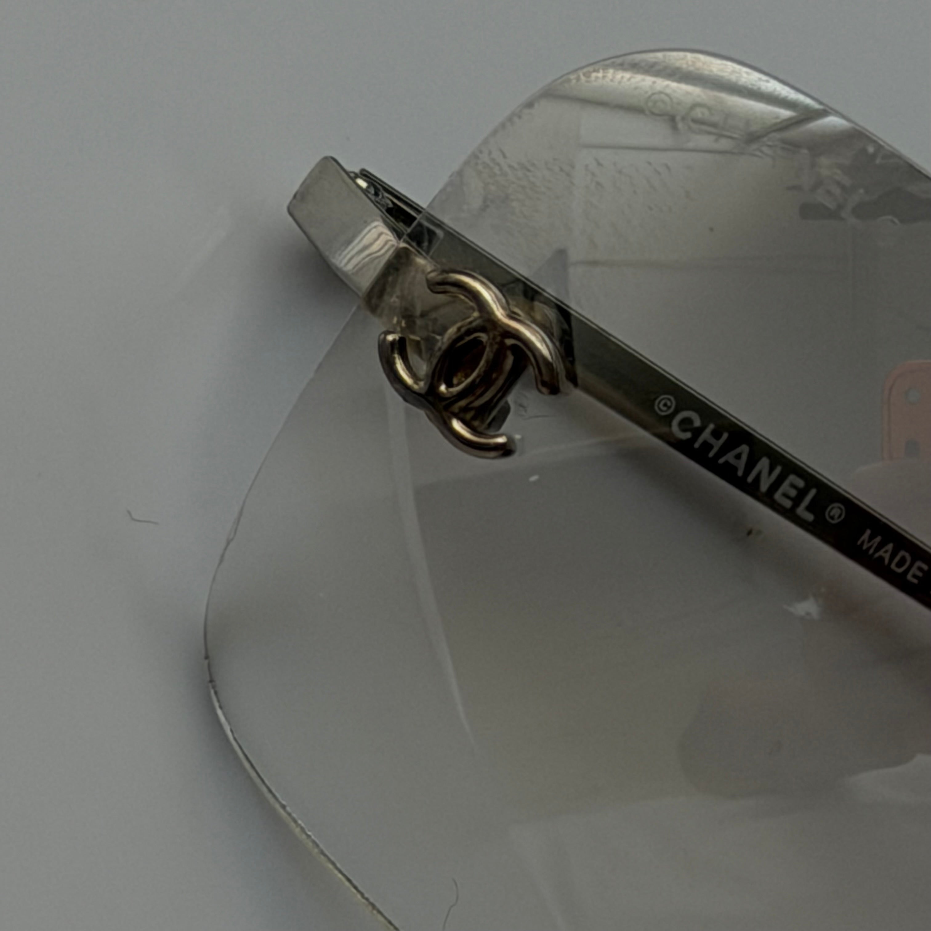 Chanel 2000s Clear Sunglasses