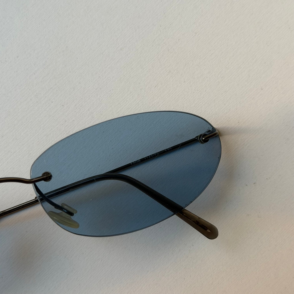 Giorgio Armani 90s Blue Sunglasses