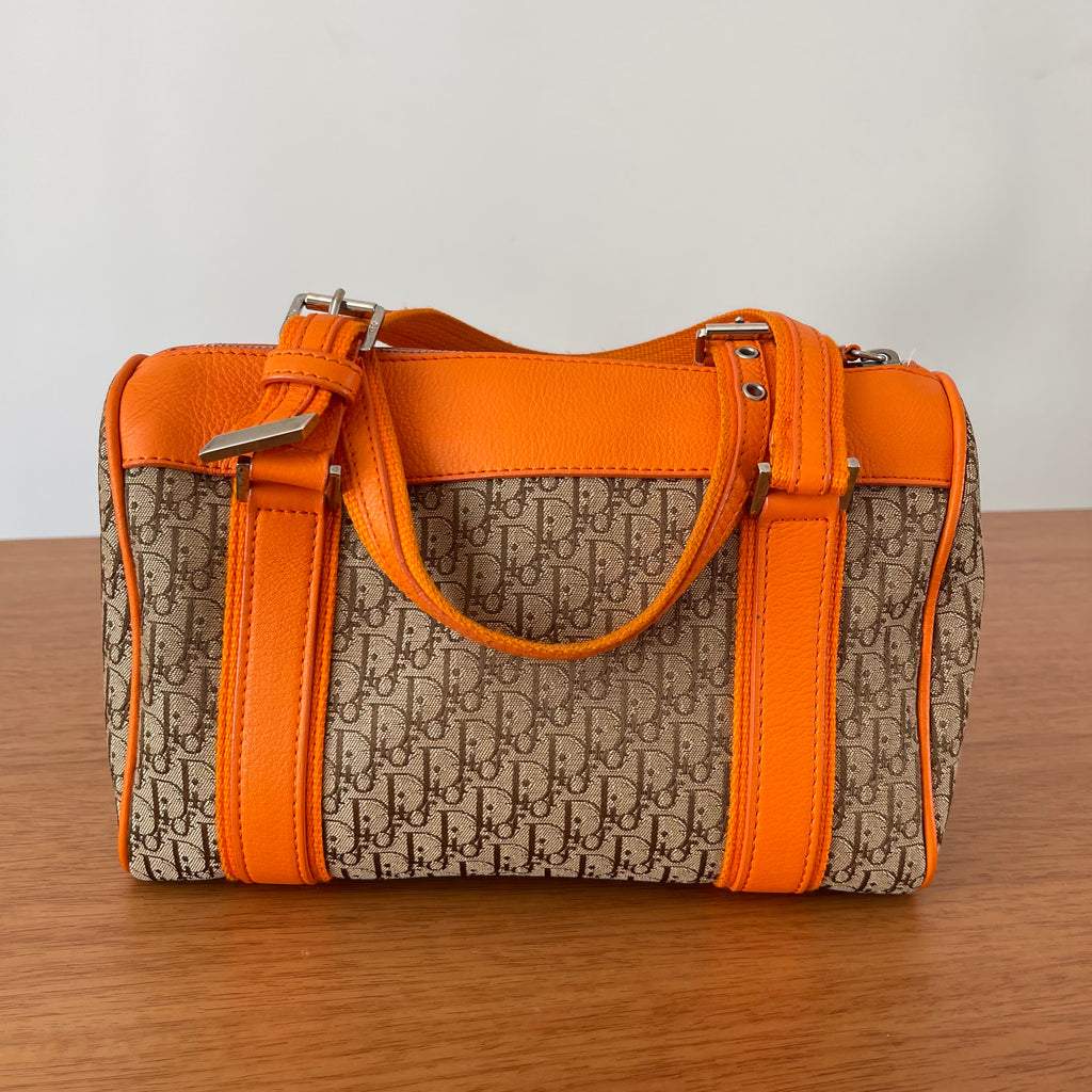 Christian Dior Small Boston Canvas  Diorissimo