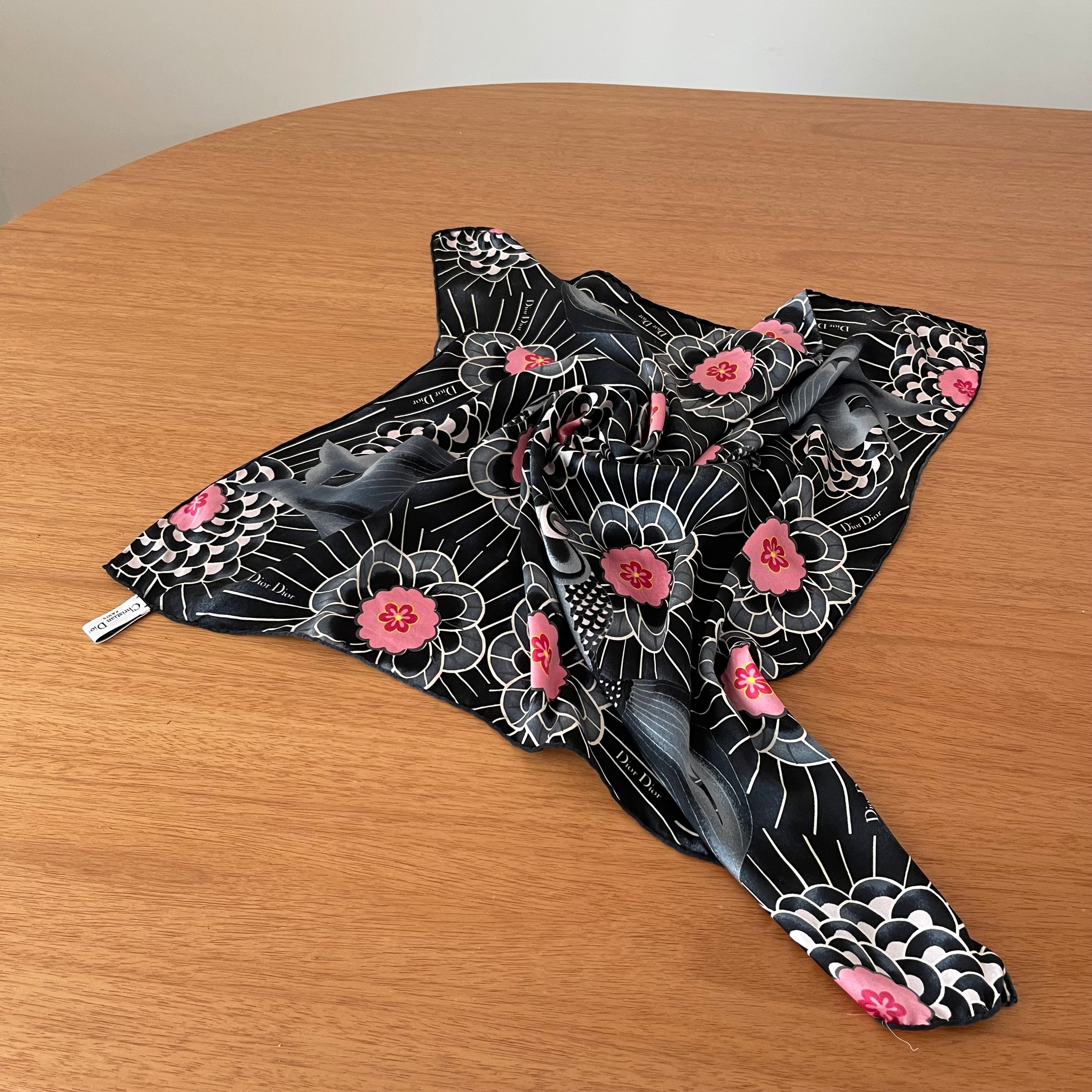 Christian Dior Koi Silk Scarf