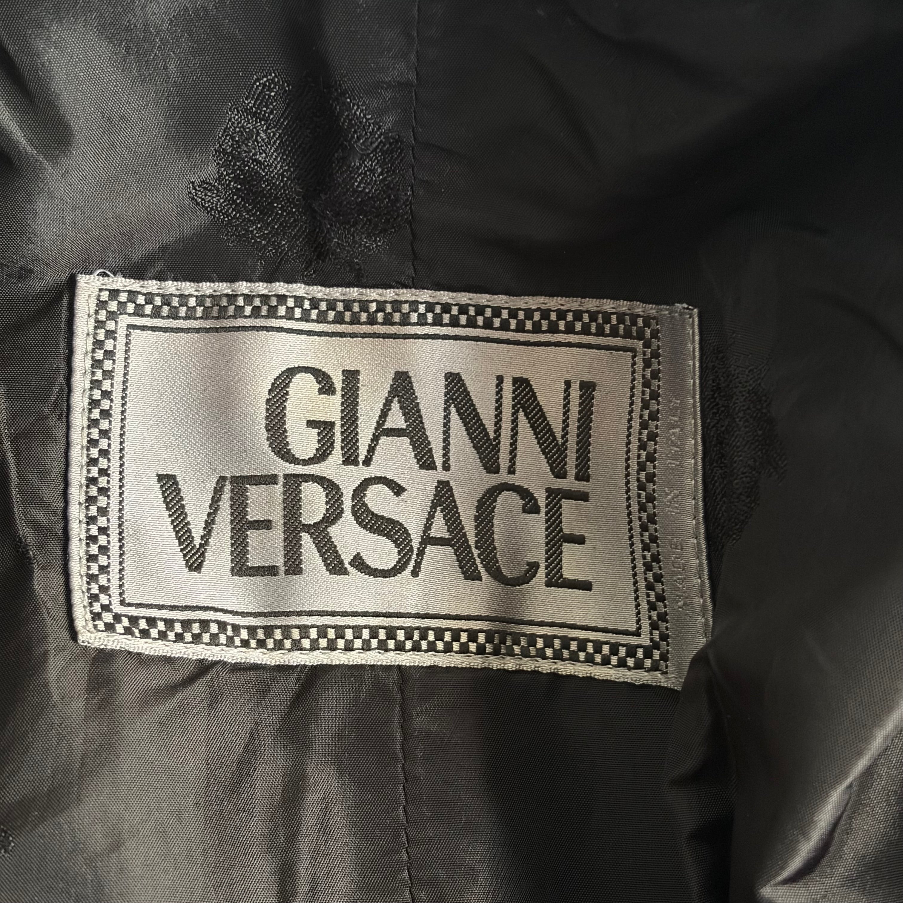 Gianni Versace 90s Lambskin Leather Coat