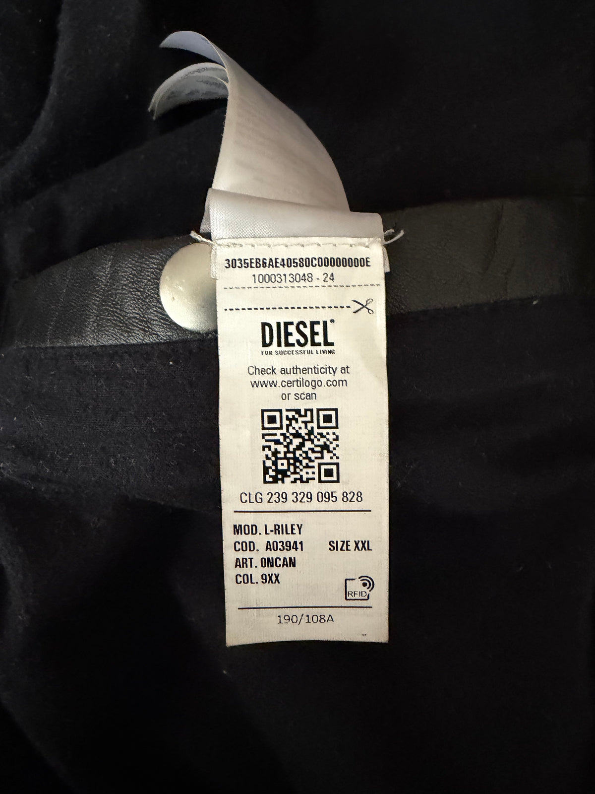 Diesel L-Riley Leather Jacket