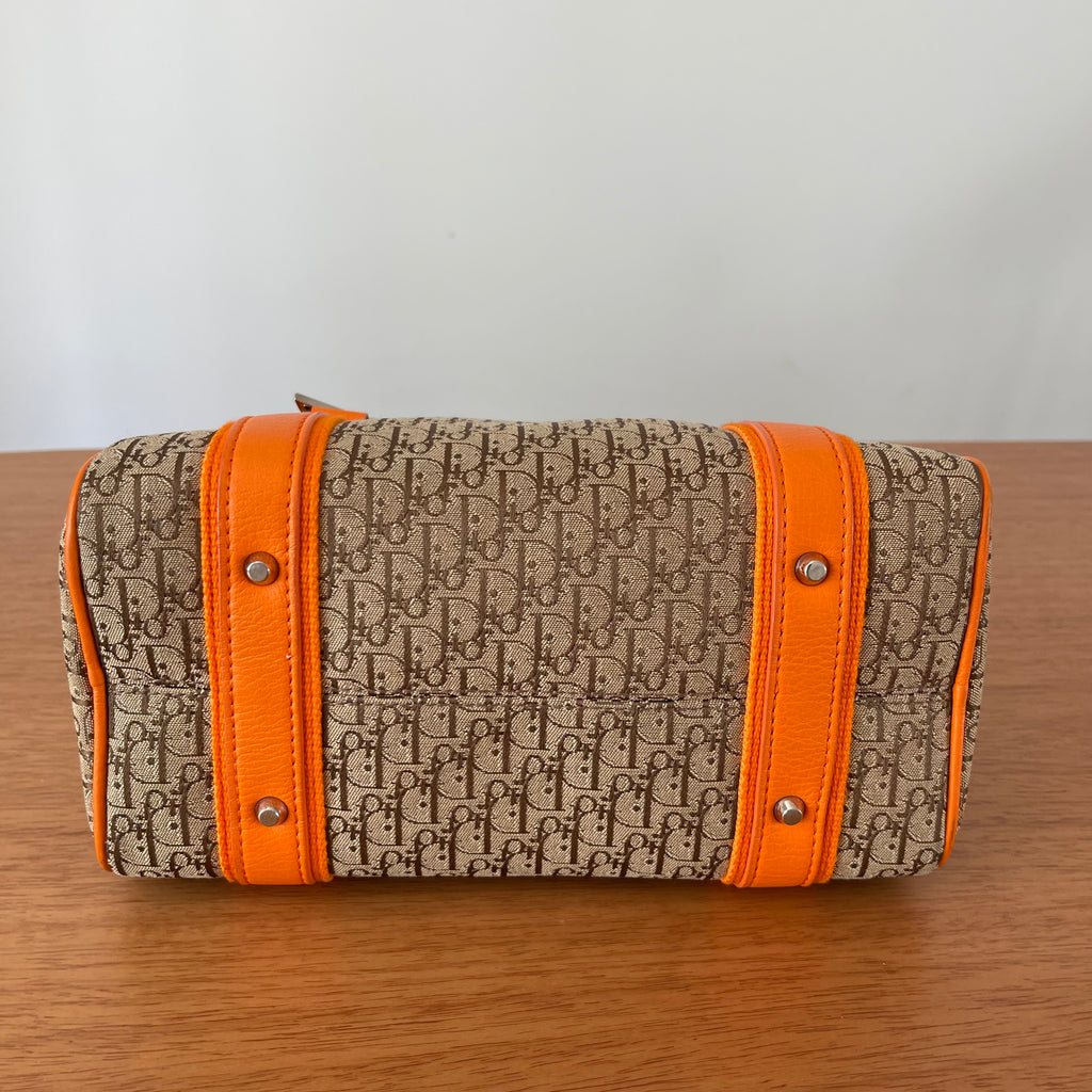 Christian Dior Small Boston Canvas  Diorissimo