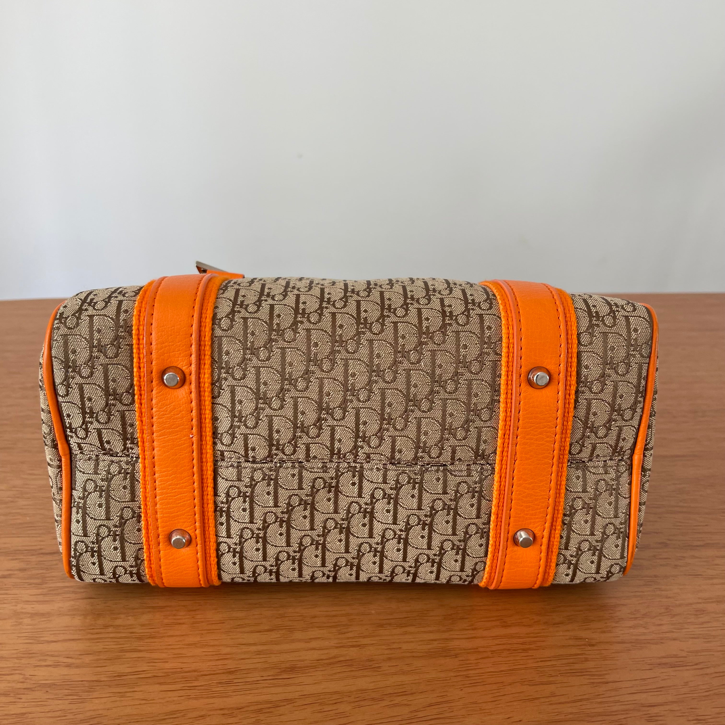 Christian Dior Small Boston Canvas  Diorissimo