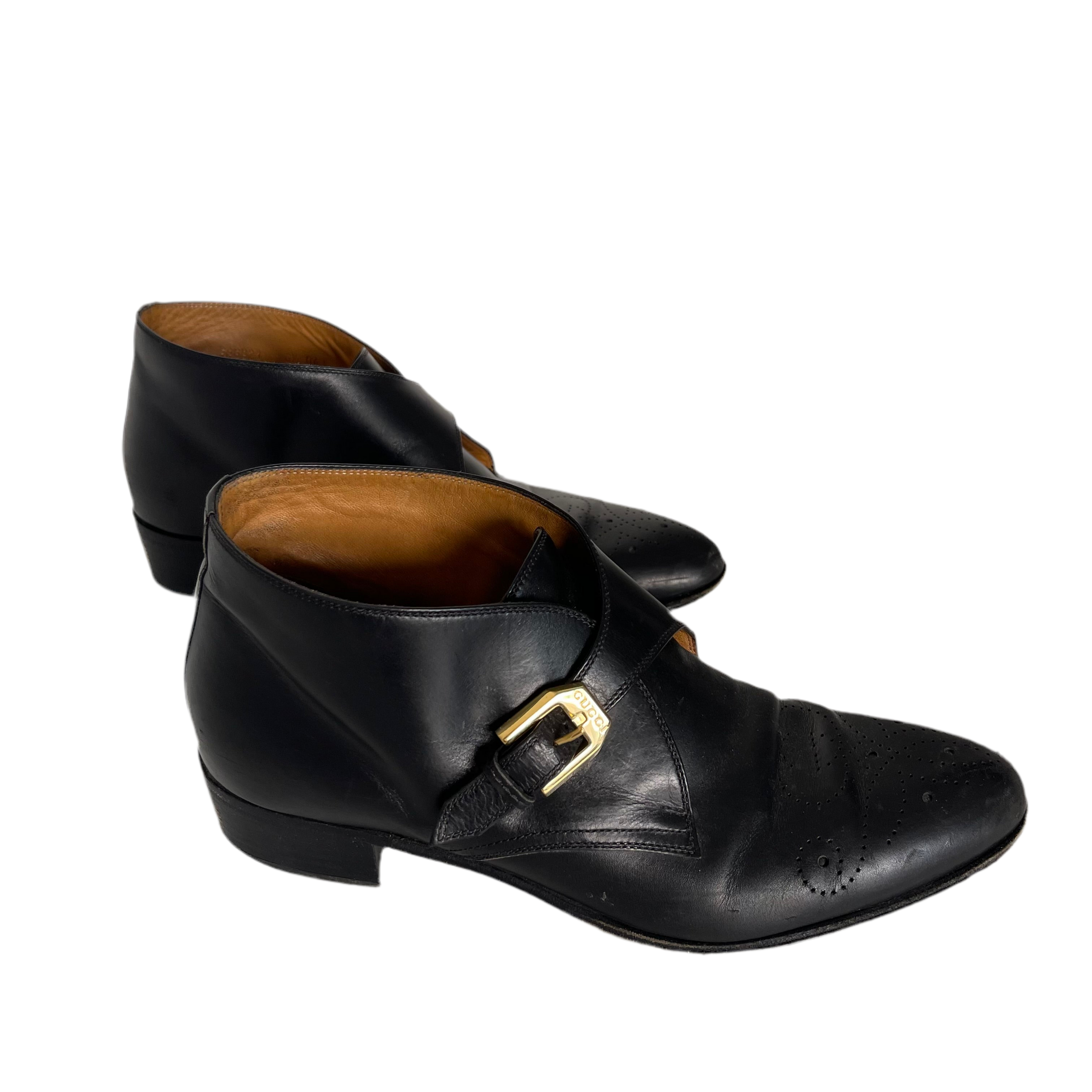 Gucci Leather Ankle Boots