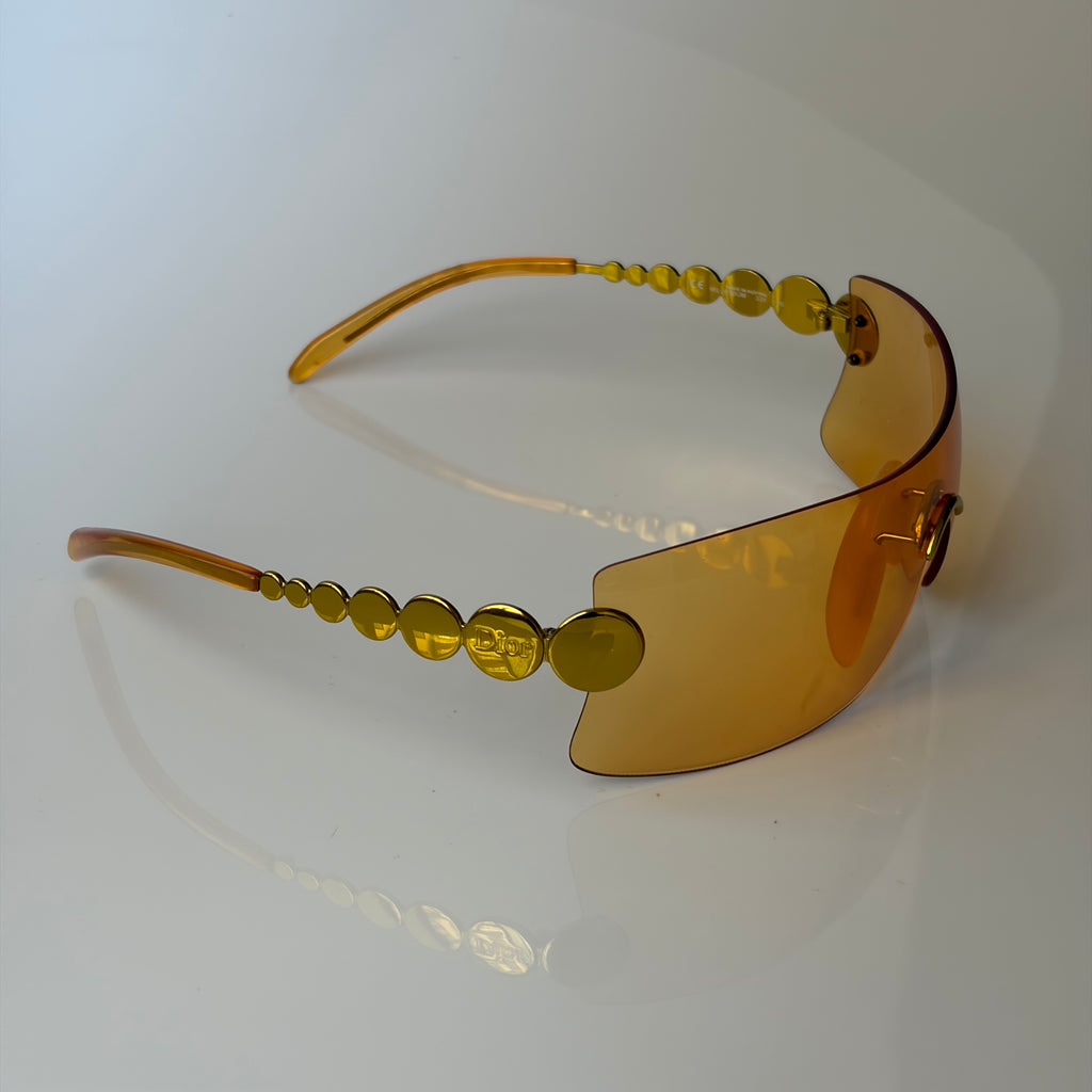 Christian Dior by John Galliano Millenium Yellow Sunglasses