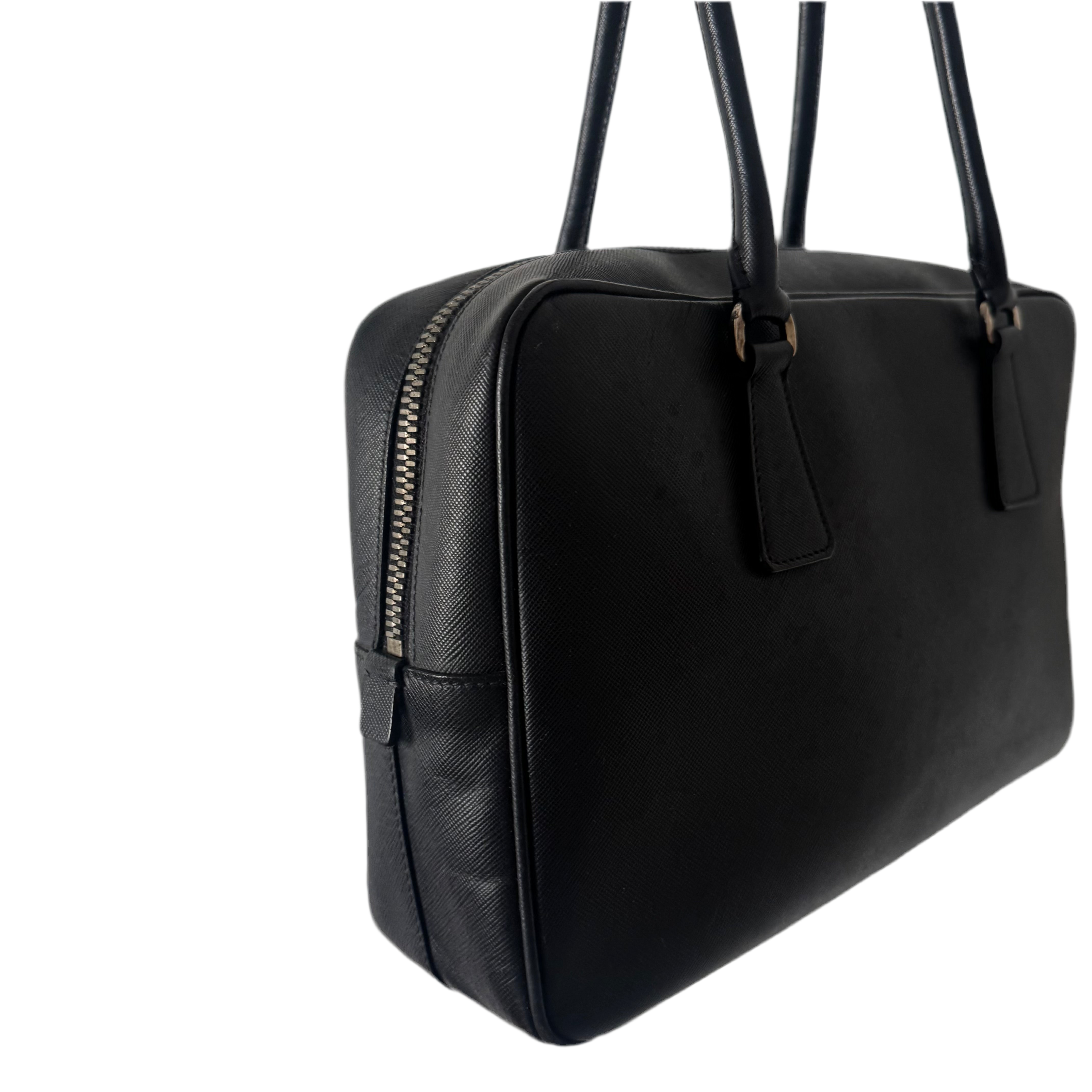 Prada Bauletto Saffiano Leather Bag