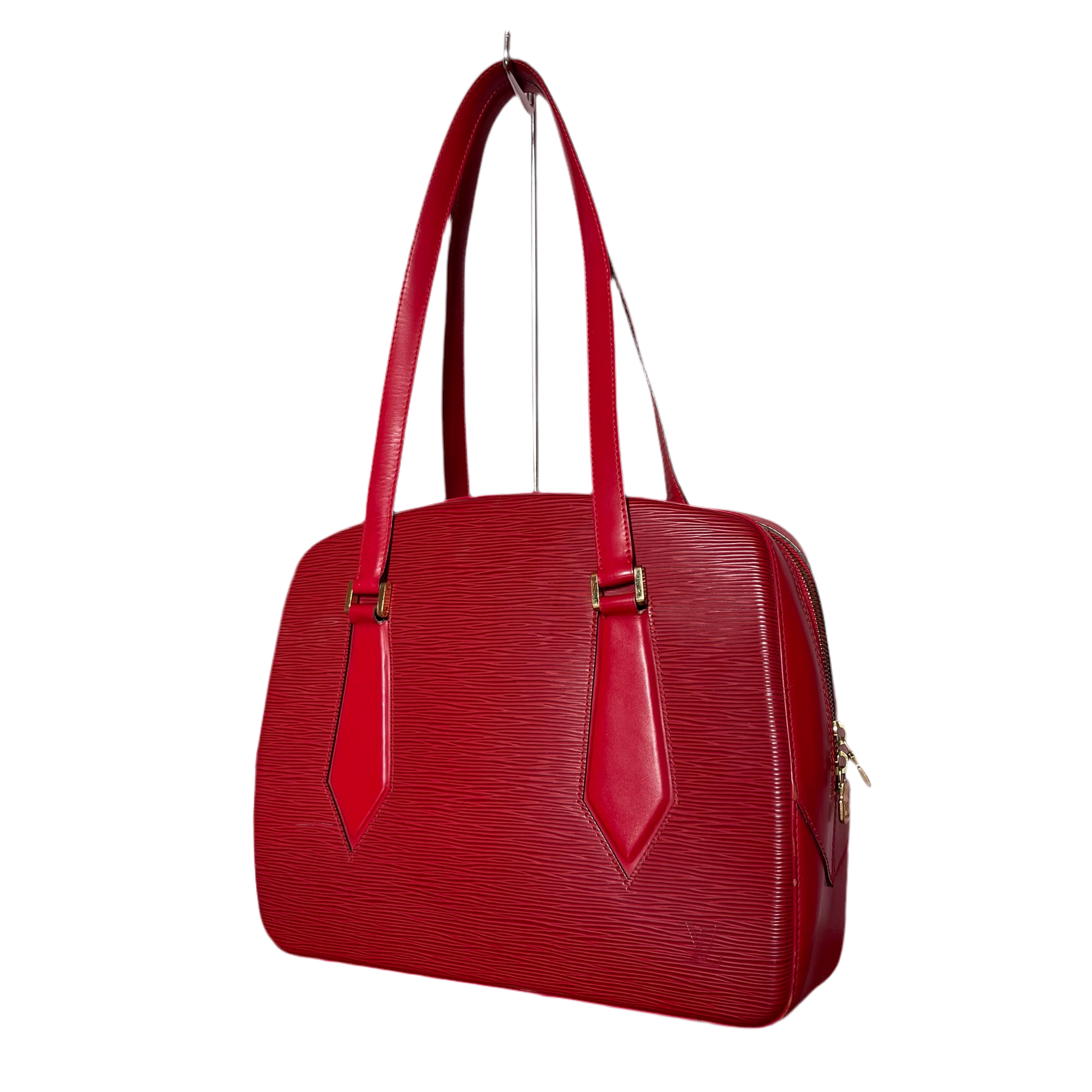 Louis Vuitton Cherry Red Epi Voltaire Bag