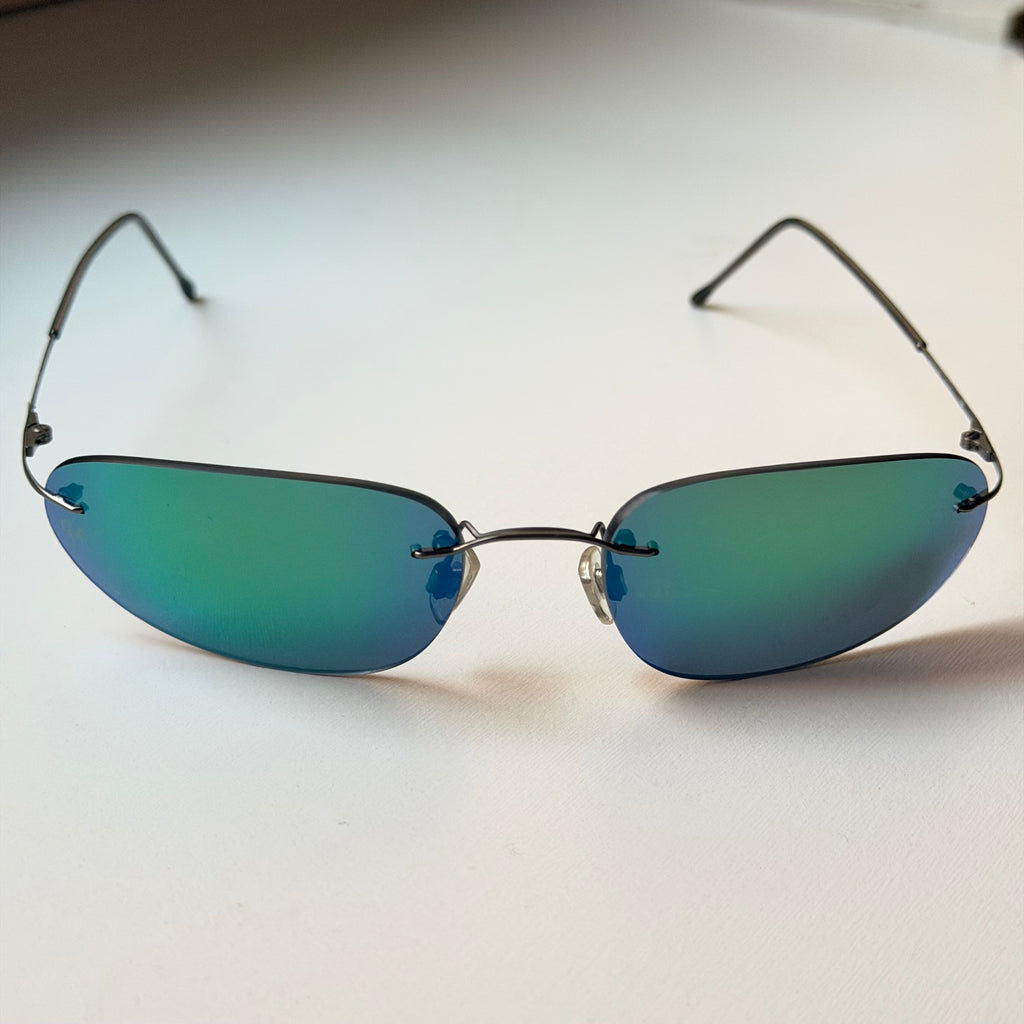 Giorgio Armani Blue Mirrored Sunglasses