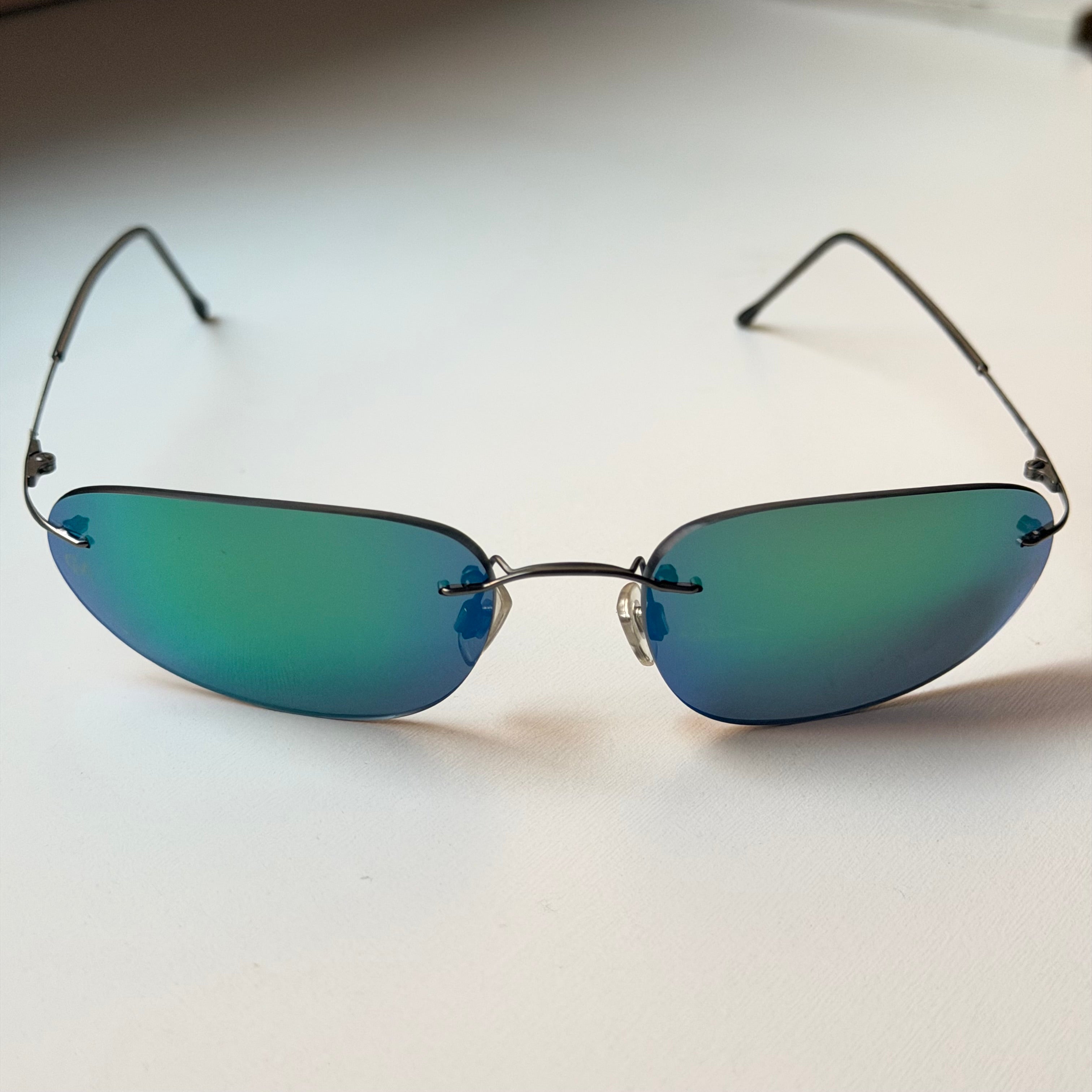 Giorgio Armani Blue Mirrored Sunglasses