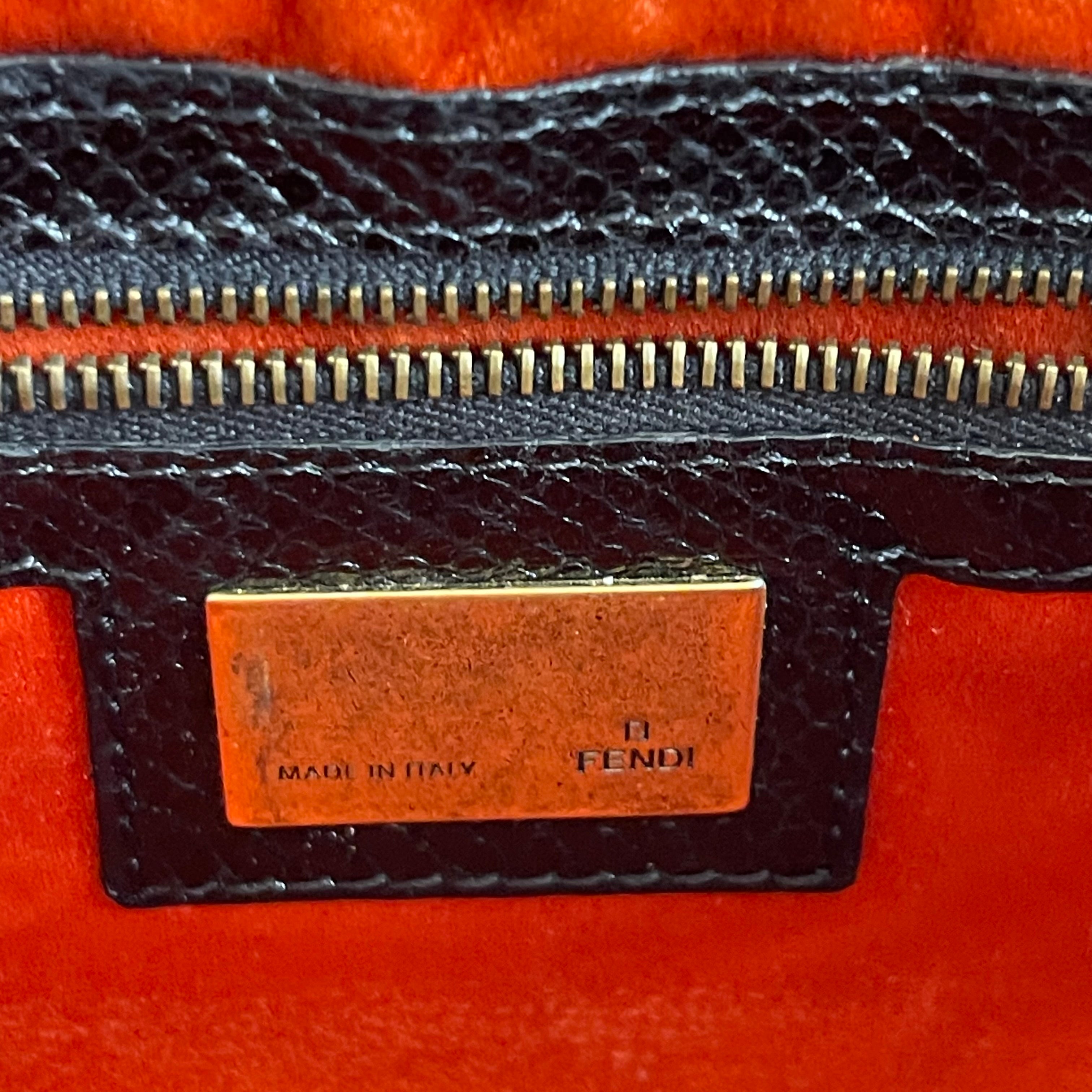 Fendi Sequined Stripes Baguette Bag