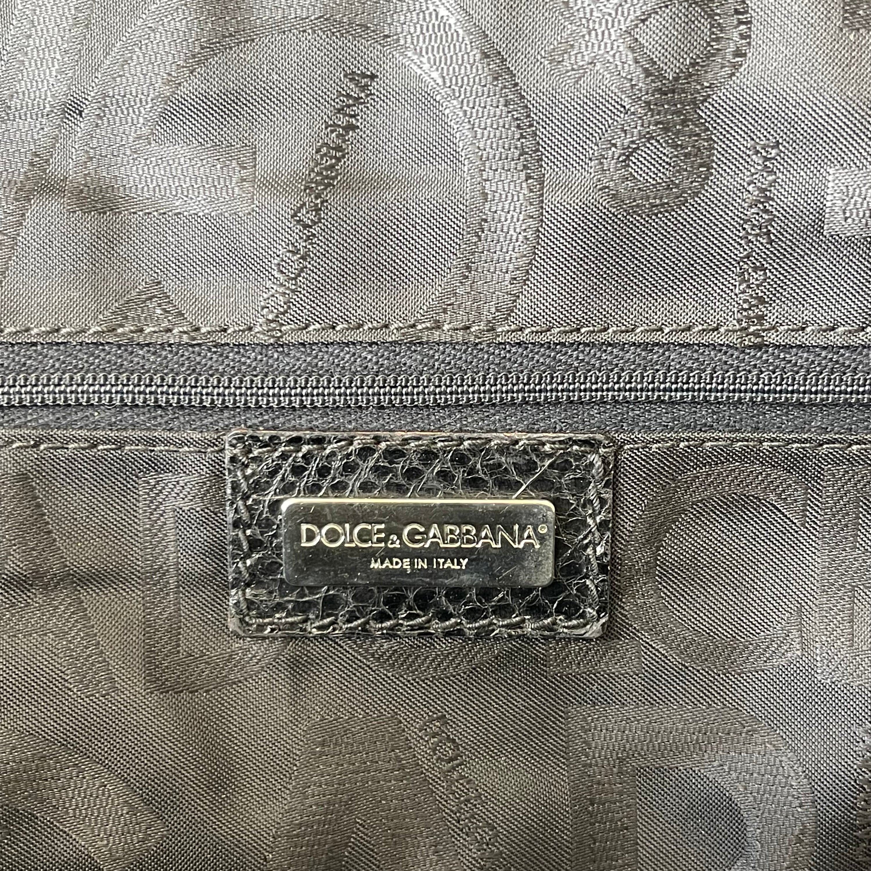 Dolce & Gabbana Studded Python Bag