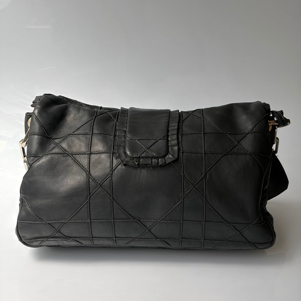 Christian Dior Cannage Ruffle New Lock Flap Bag