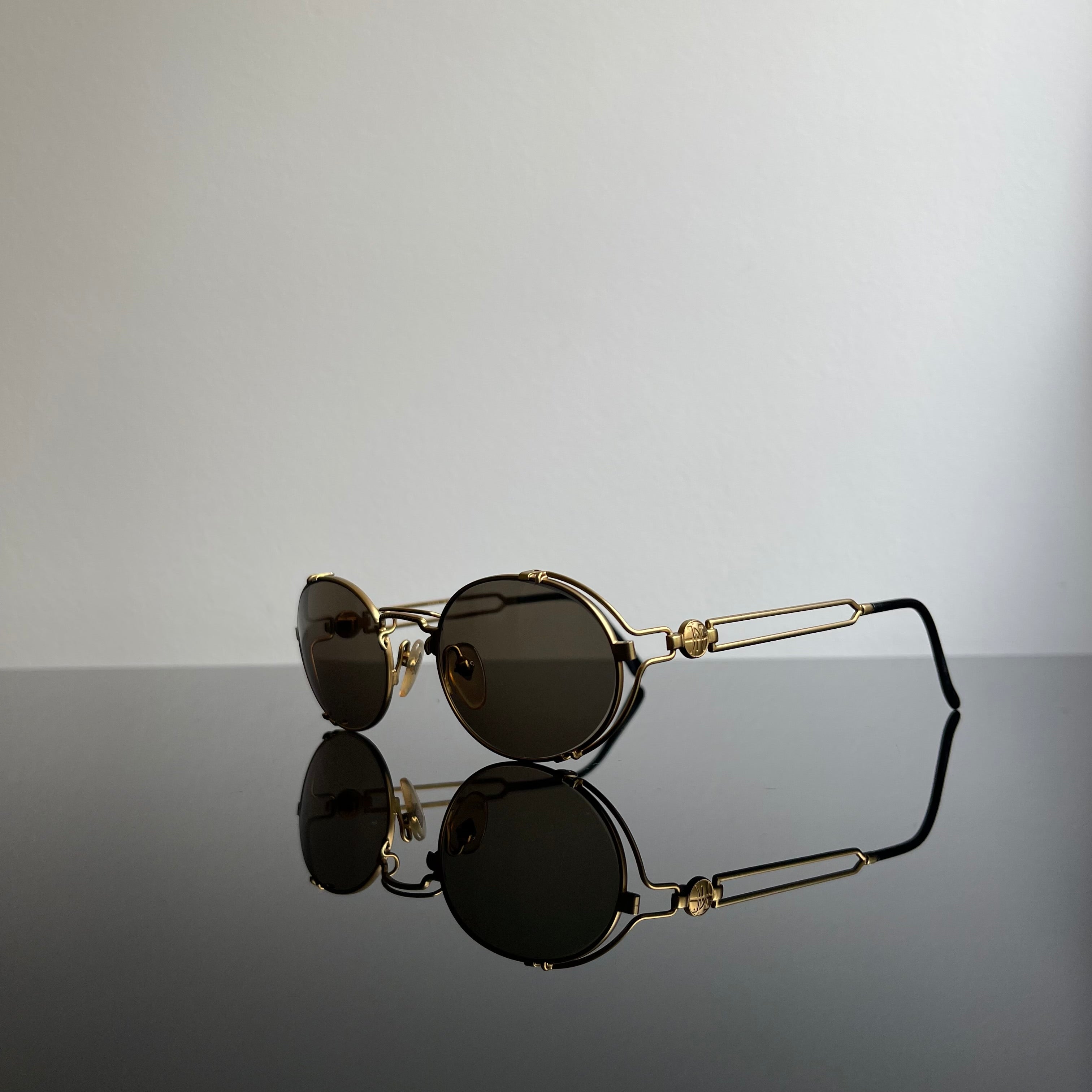 Jean Paul Gaultier 58-6105 Black Sunglasses