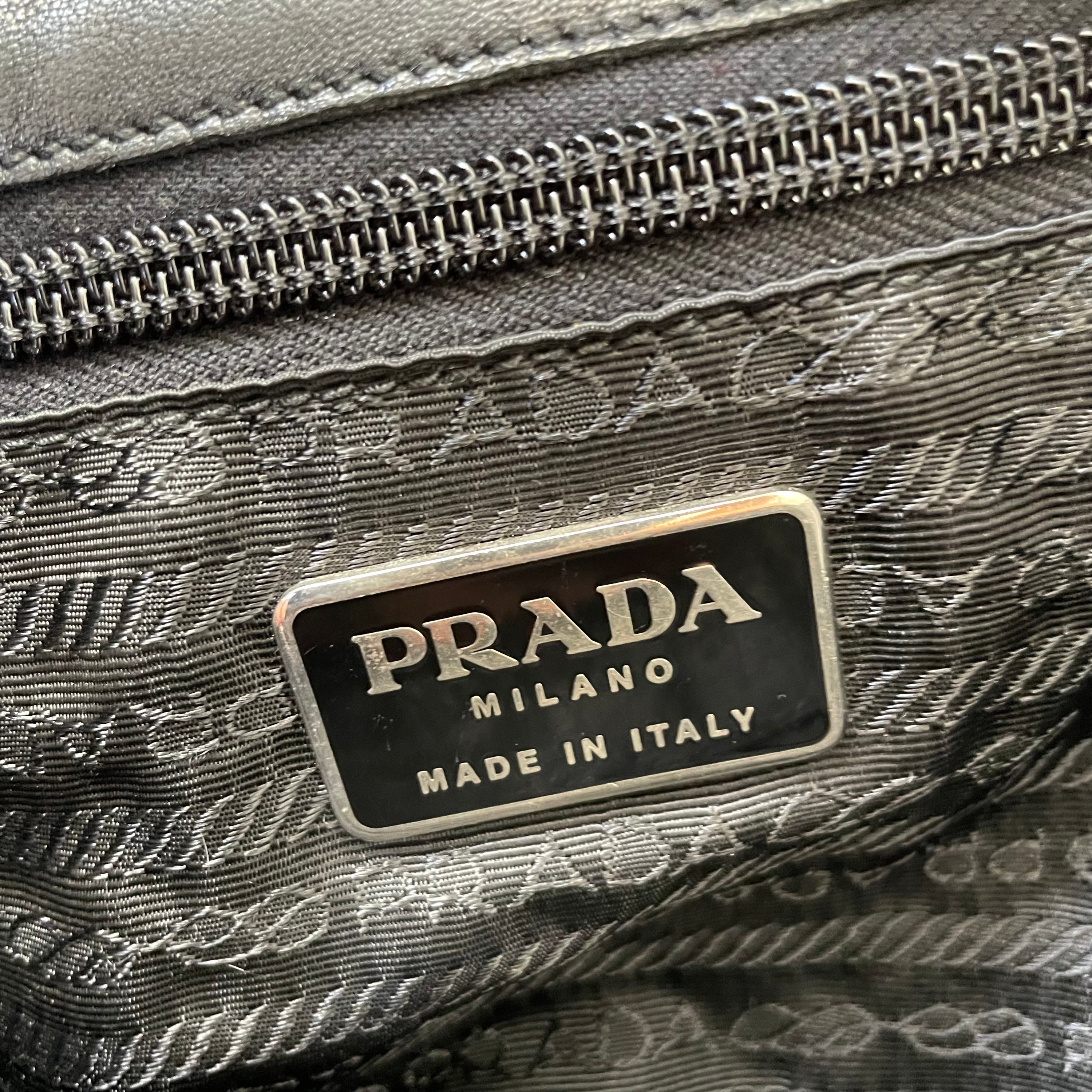 Prada Leather Acrylic Shoulder Bag