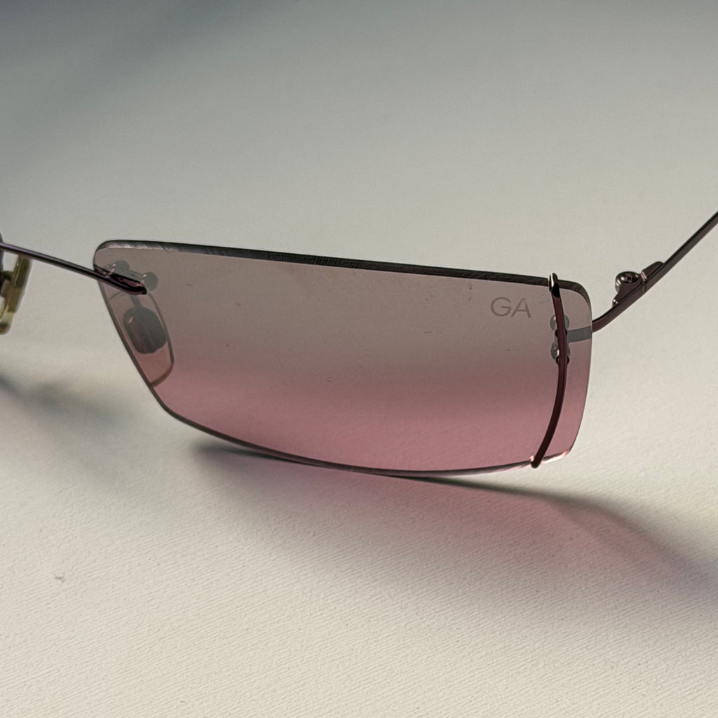 Giorgio Armani Pink Mirrored Sunglasses