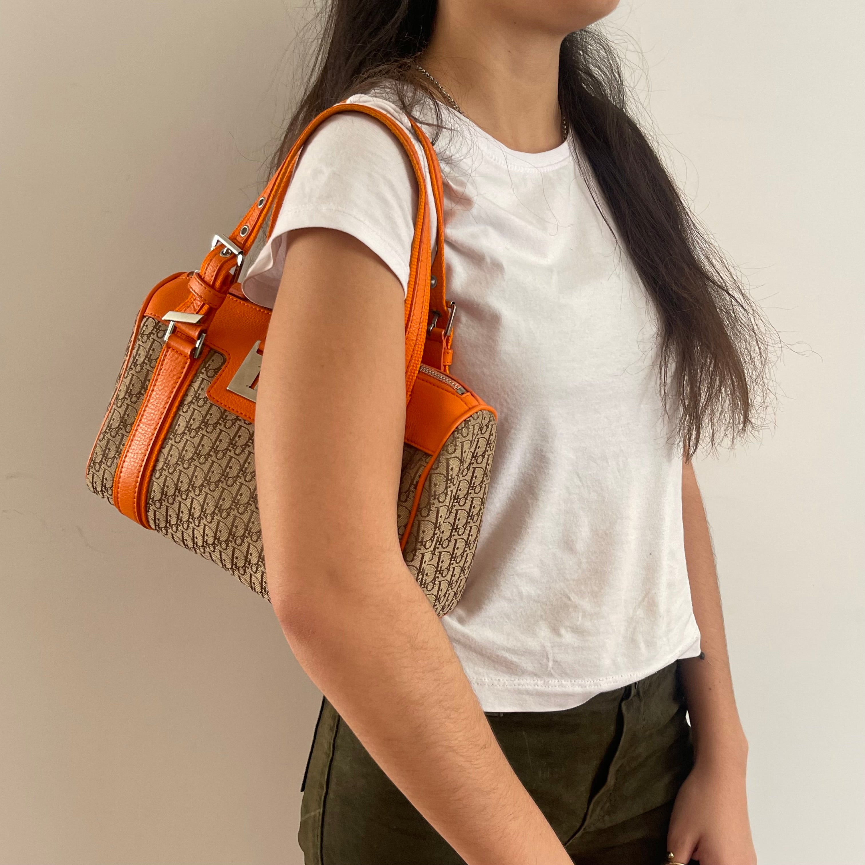 Christian Dior Small Boston Canvas  Diorissimo